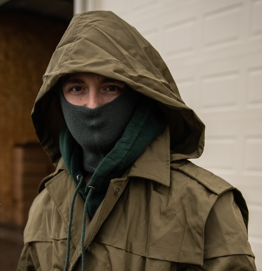 Romanian military wool trench coat sales