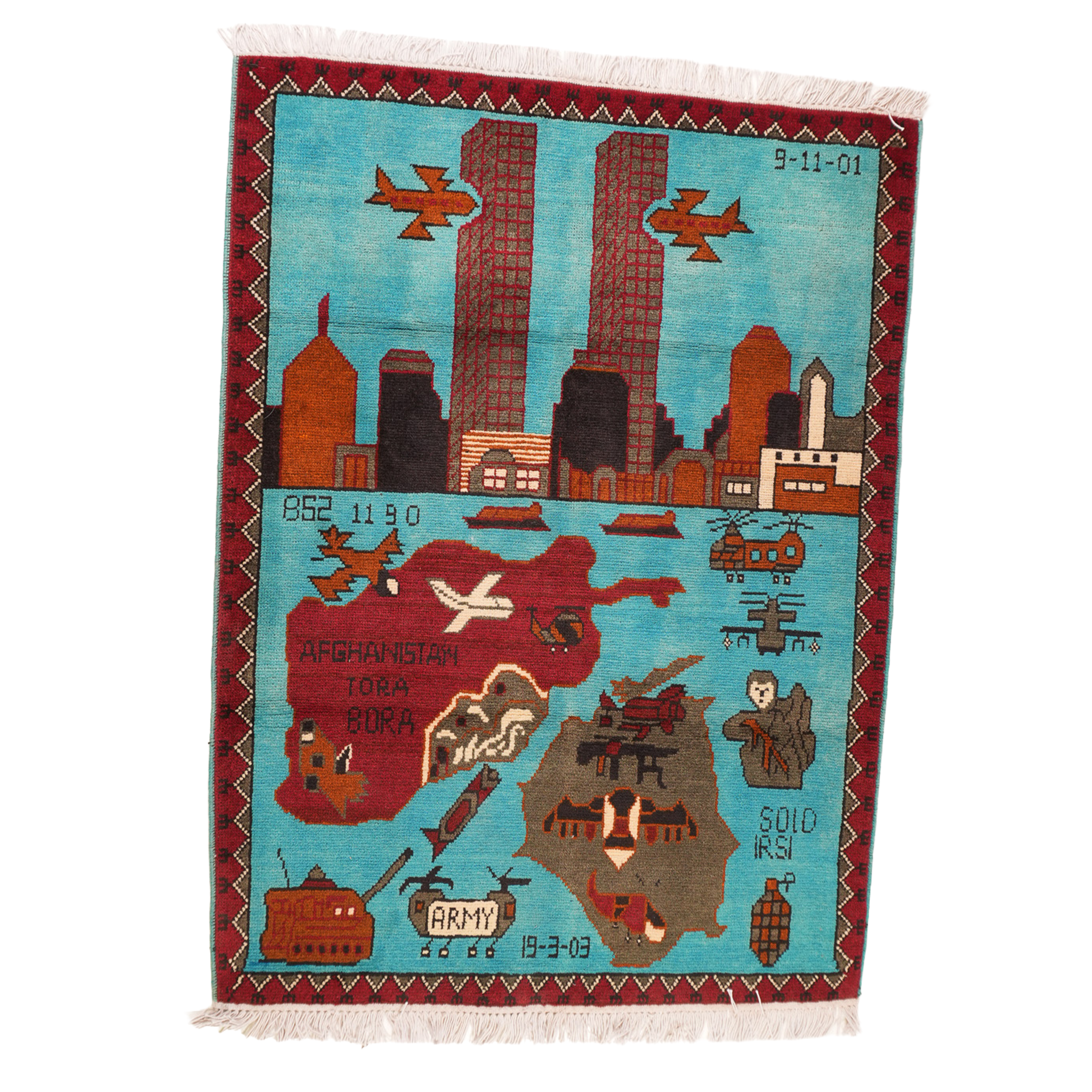 9/11 Tora Bora Invasion Afghan Rug