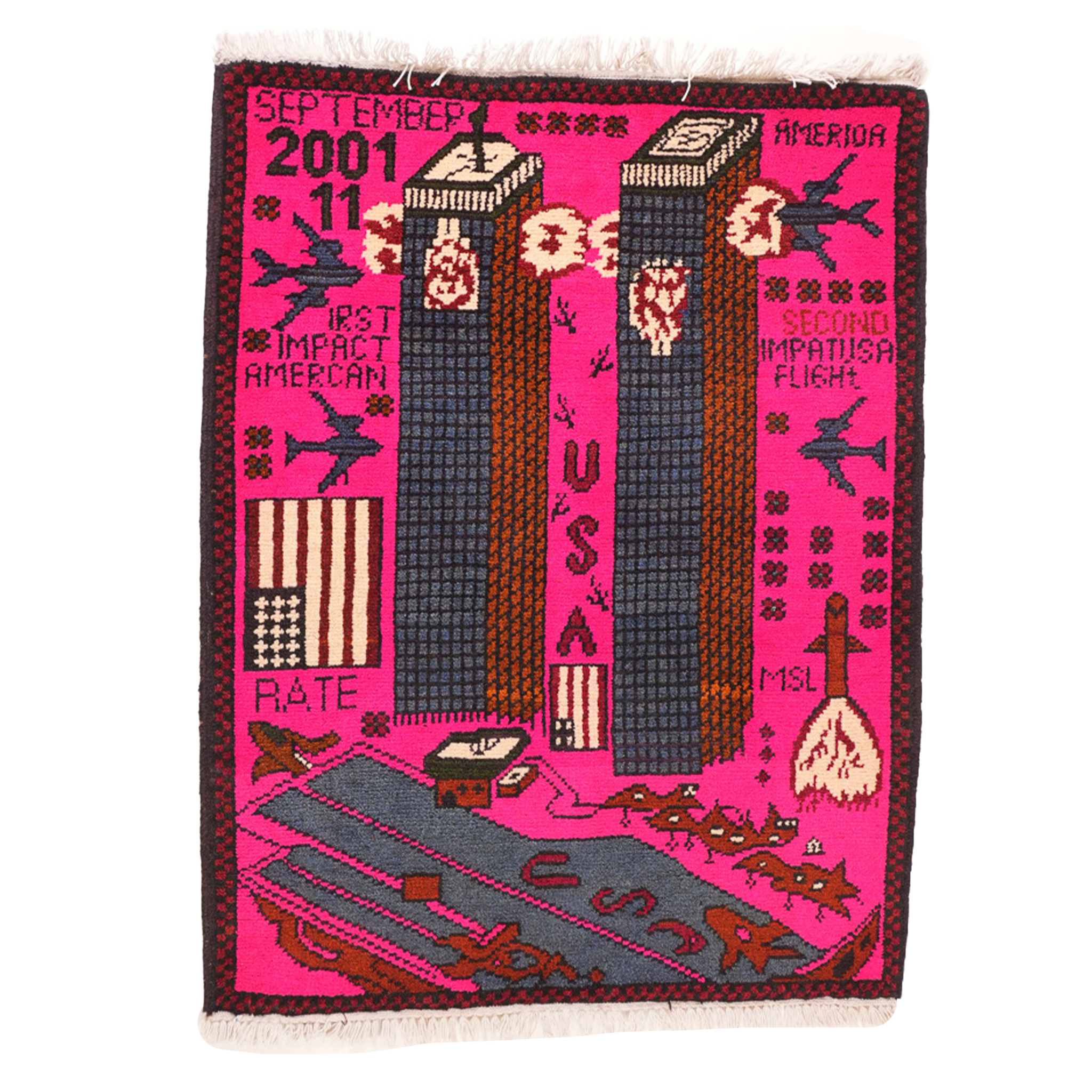 9/11 Carrier Group Afghan Rug
