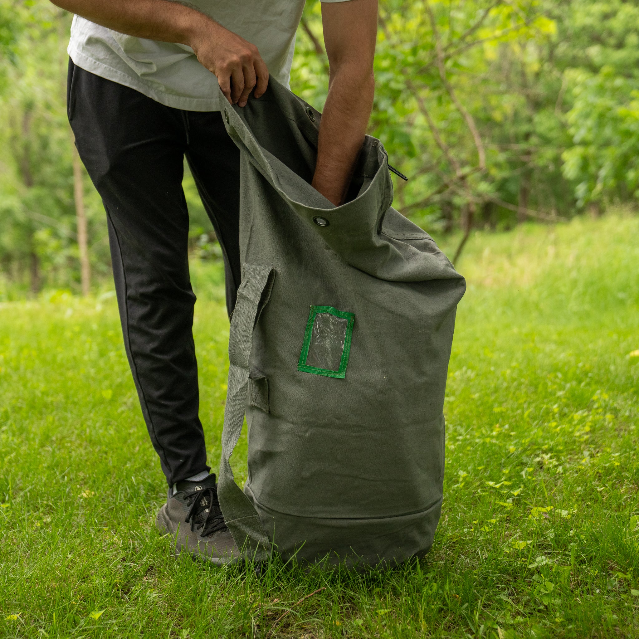 Greek Cotton Duffle Bag