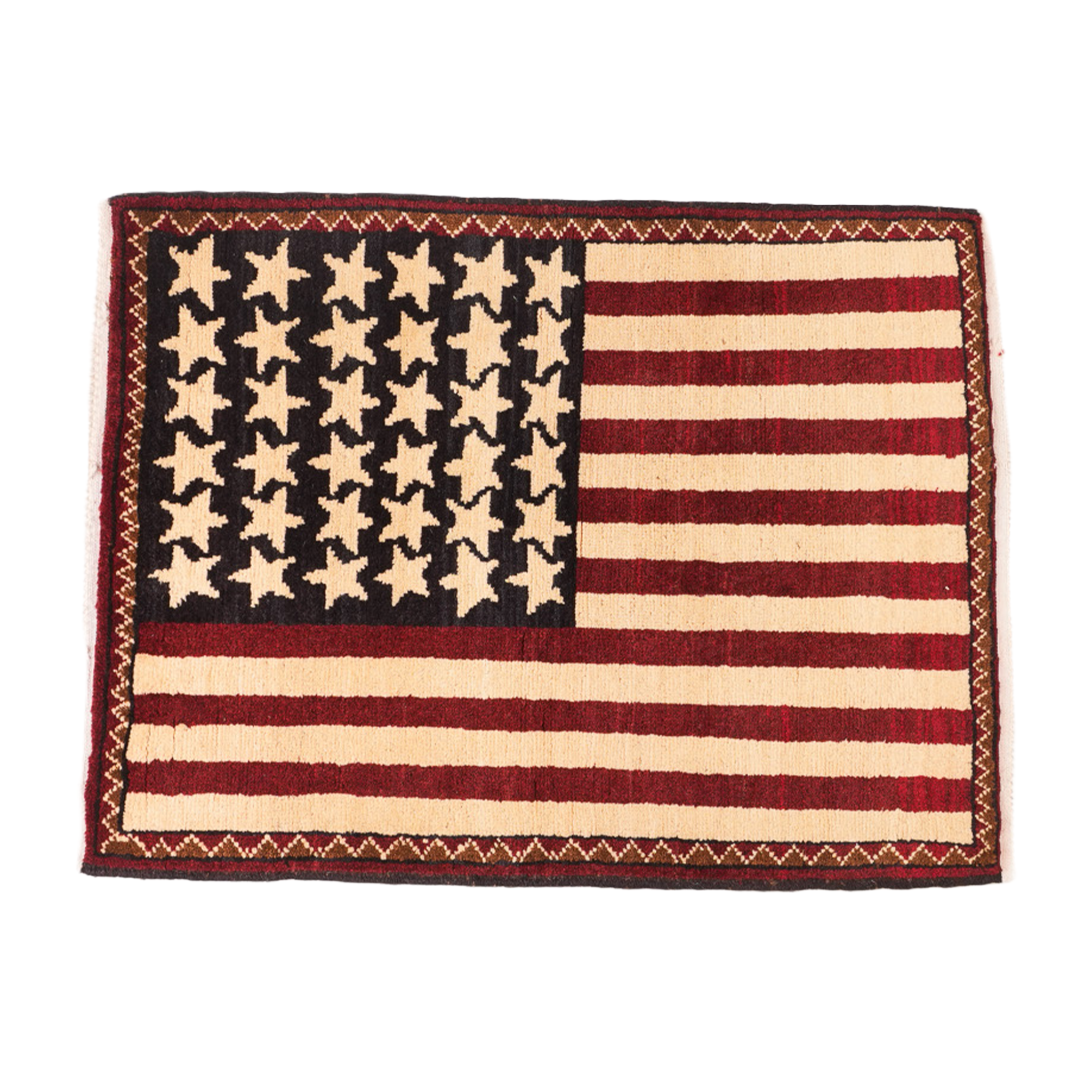 American Flag Afghan Rug