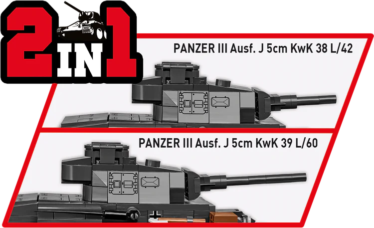 COBI Panzer III Ausf. J Tank : Set #2289