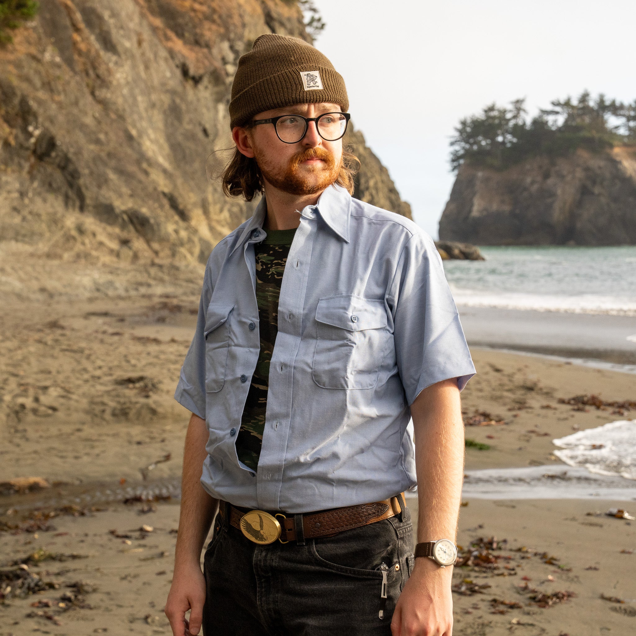Deadstock Seafarer Short Sleeve Chambray Utility Shirt