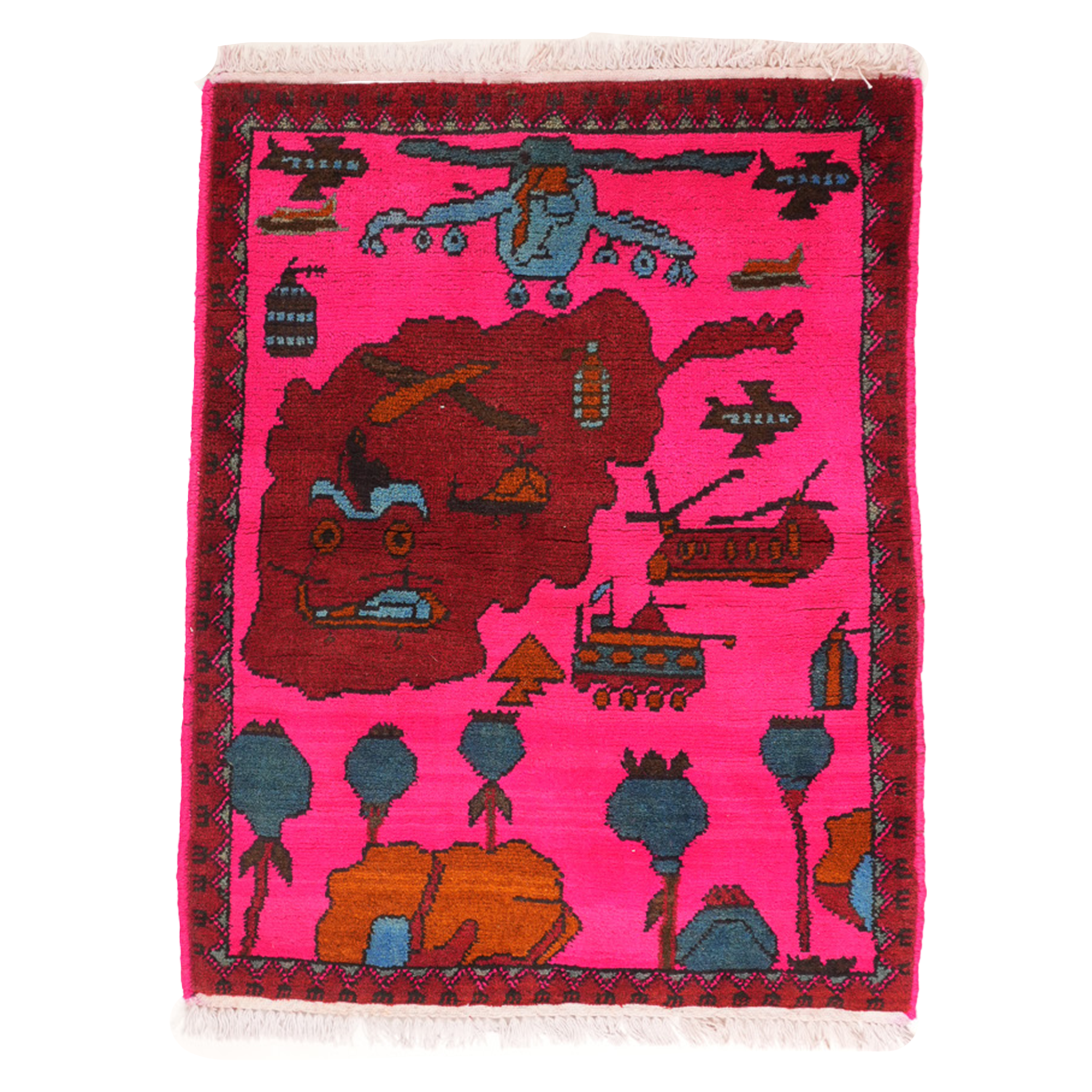 Soviet Afghan War Map Afghan Rug
