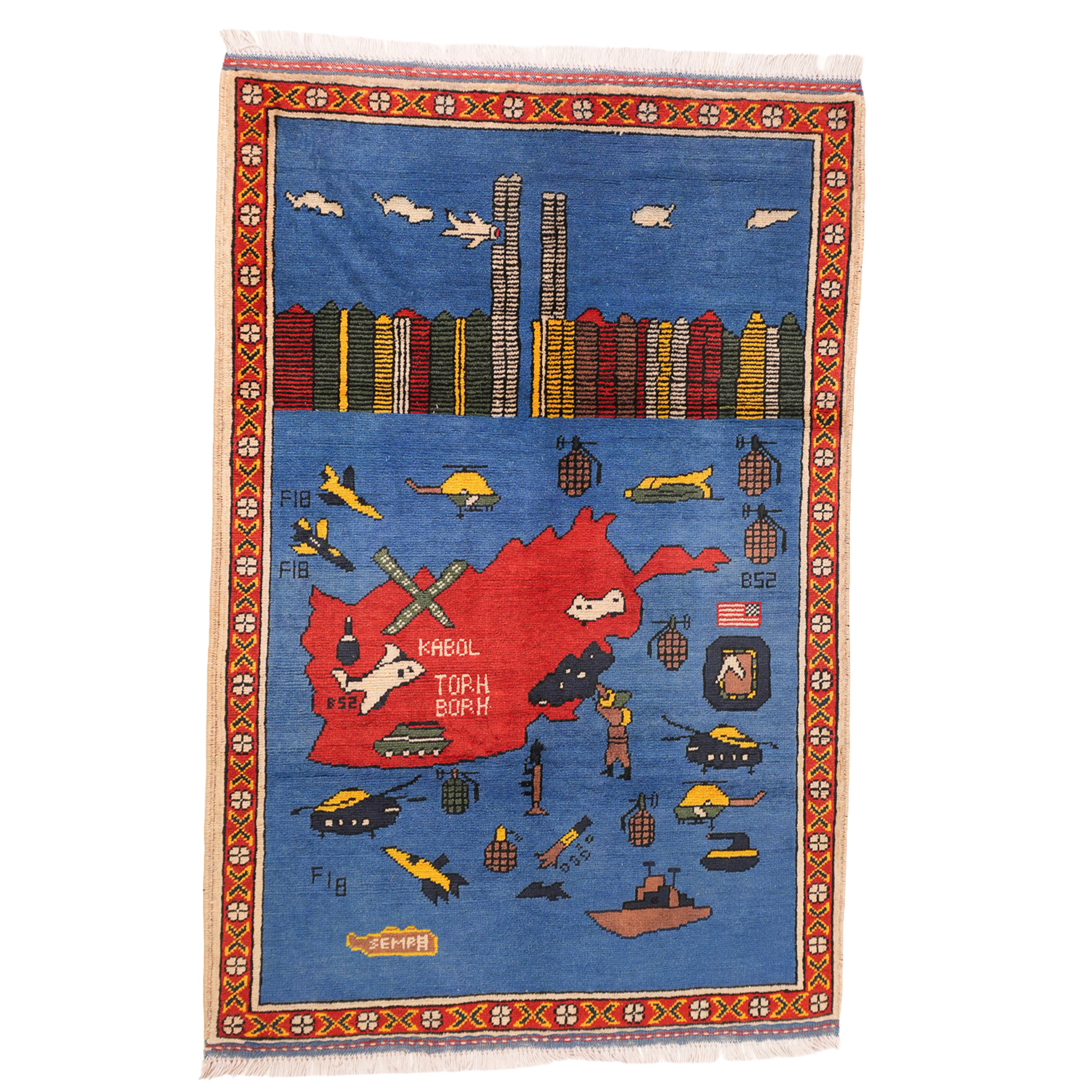 9/11 Tora Bora Invasion Afghan Rug