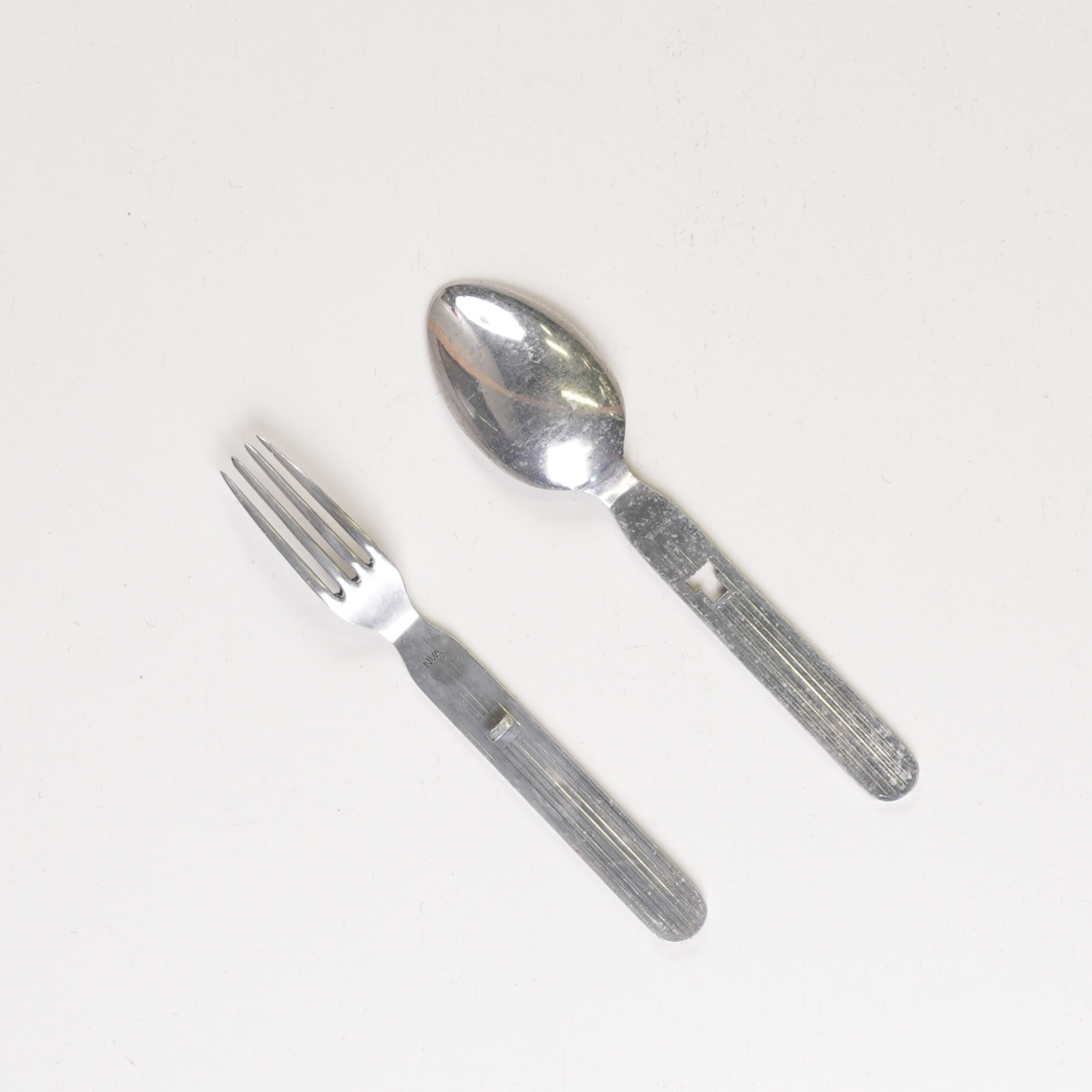 Unissued East German Army Fork & Spoon Set