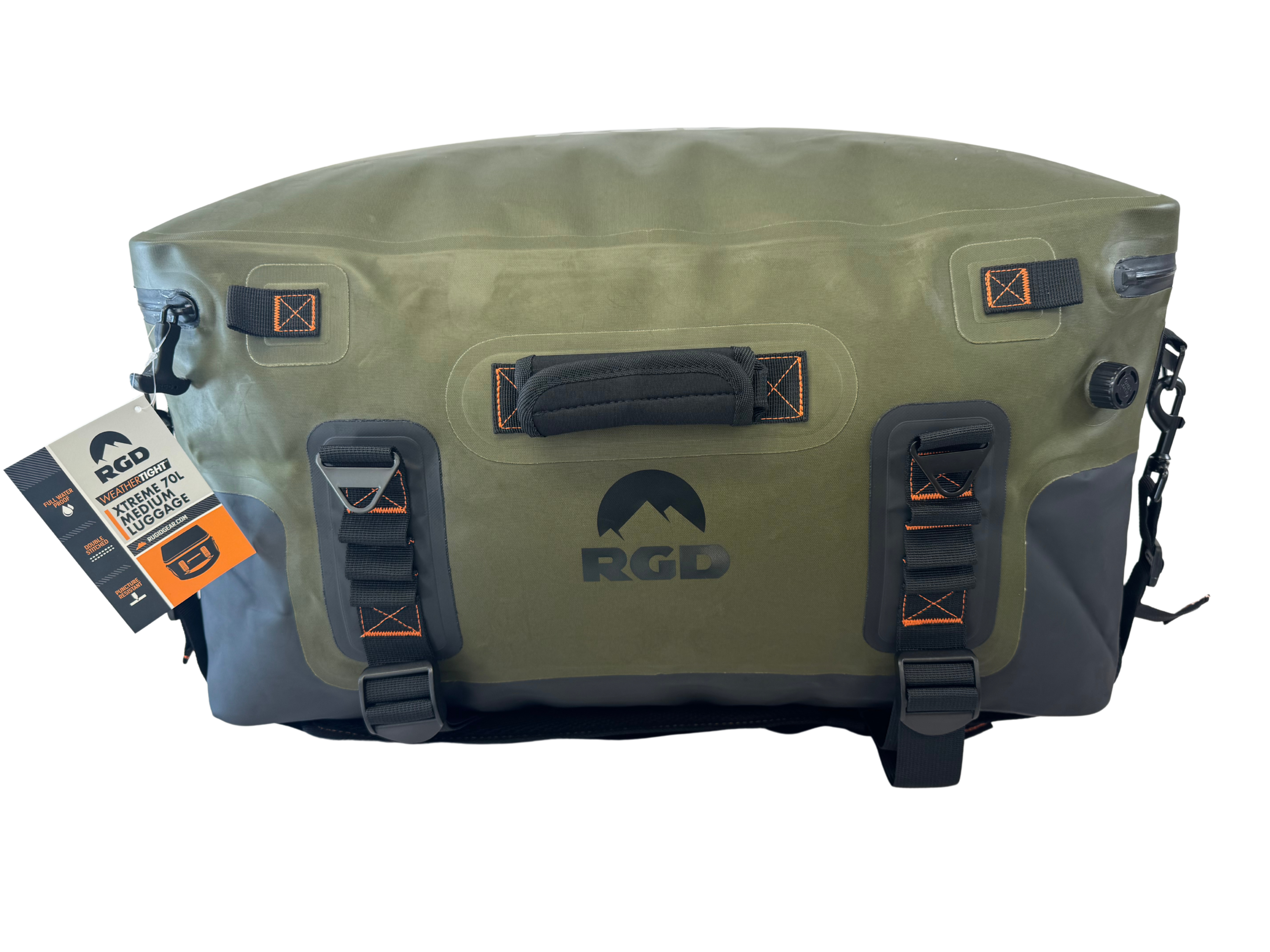 40 Liter, 70 Liter, & 120 Liter Fully Waterproof & Submersible RGD Luggage