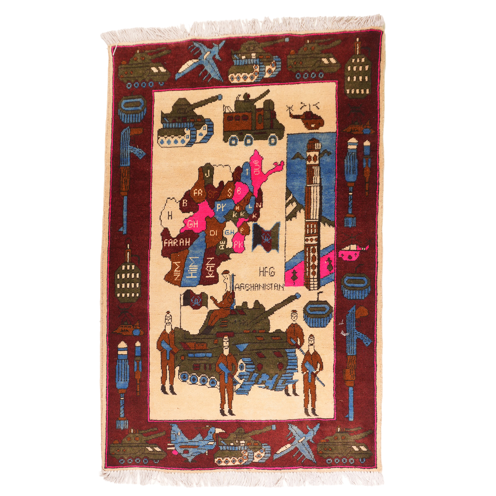 Tank Posse Afghan Rug