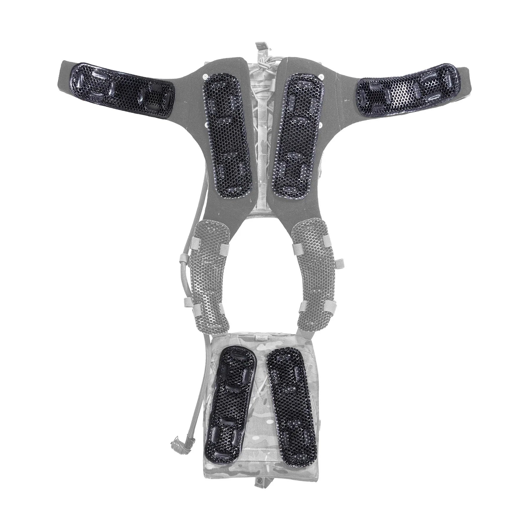 ICEVENTS® Classic Plate Carrier Ventilation Pontoons (Crye AVS Harness Pad Set, hook backing, 2 / 4 / 6 Packs, fits any loop-lined plate carrier, cummerbund)