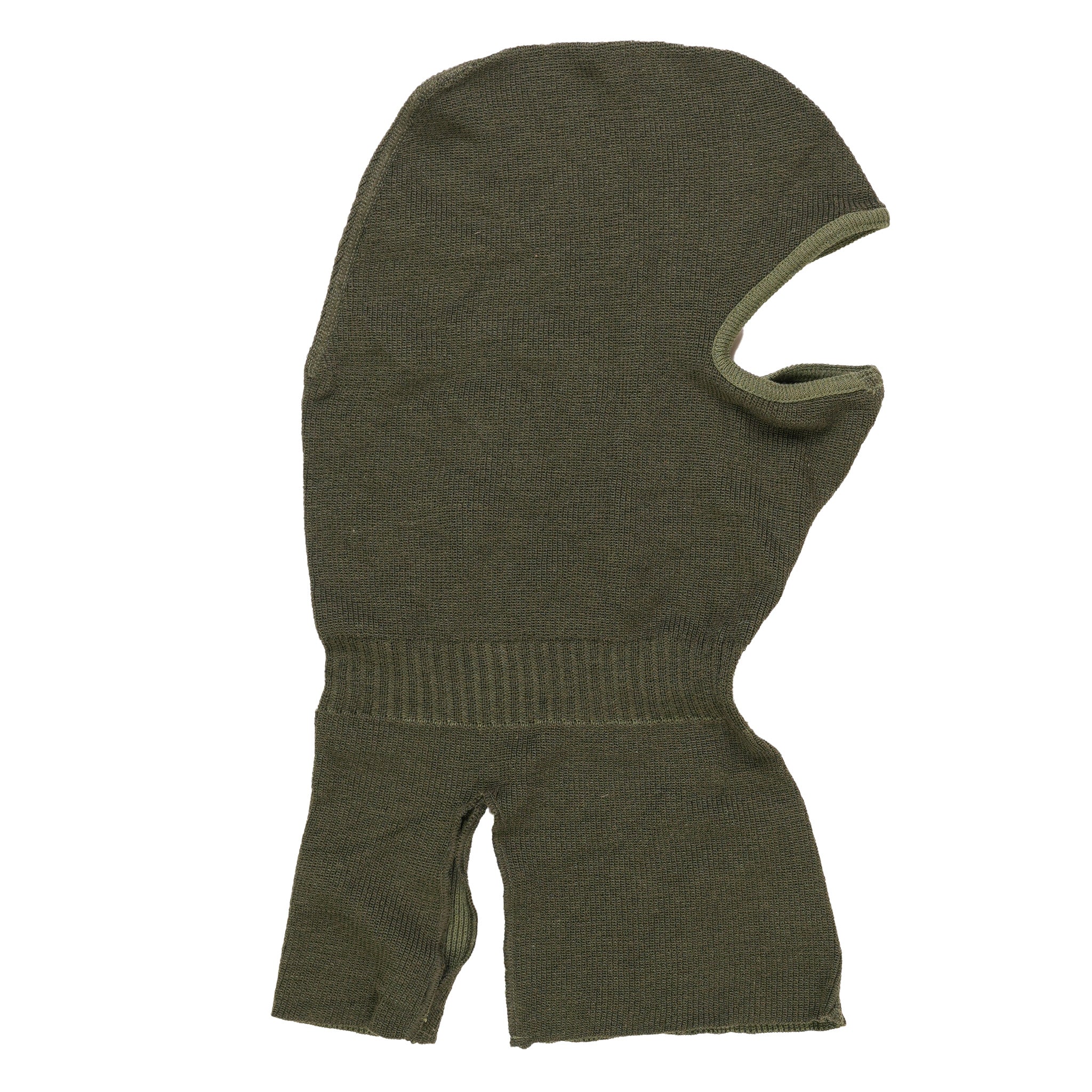 Issued Belgian Green Wool Balaclava