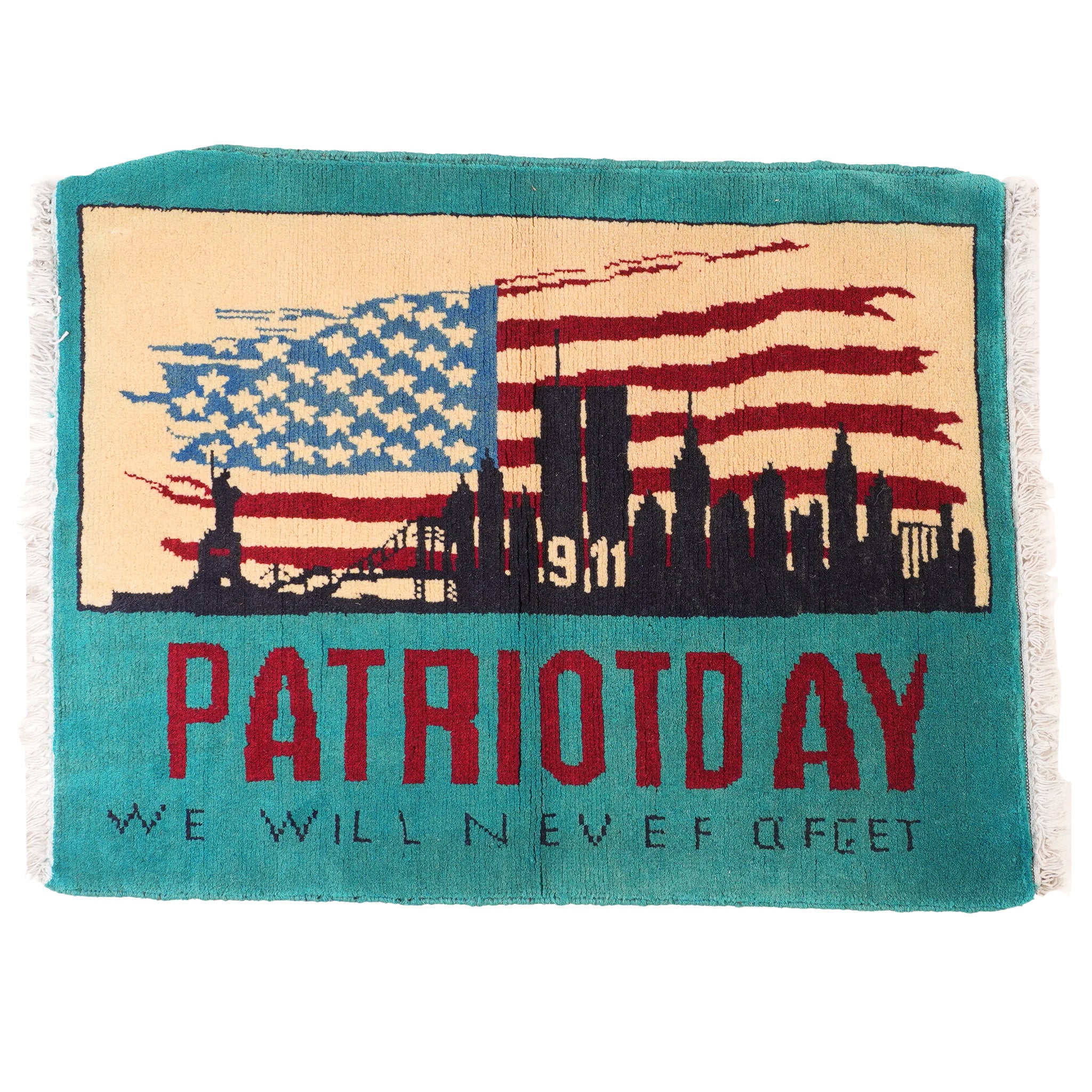 "PATRIOTDAY" 9/11 Remembrance Rug
