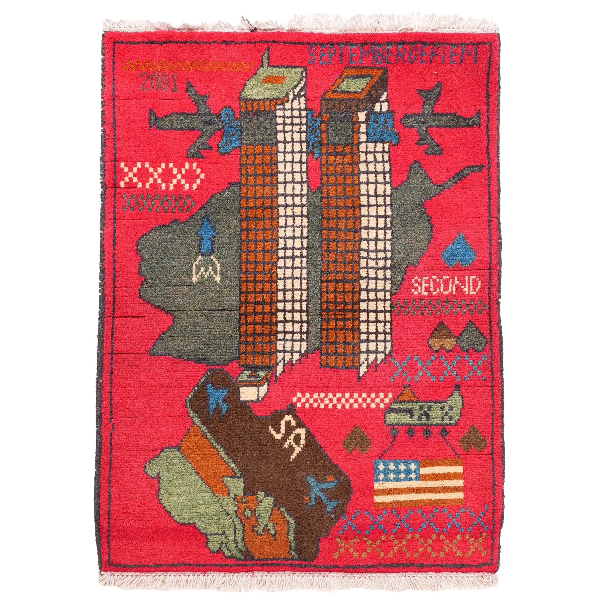 9/11 Carrier Group Afghan Rug