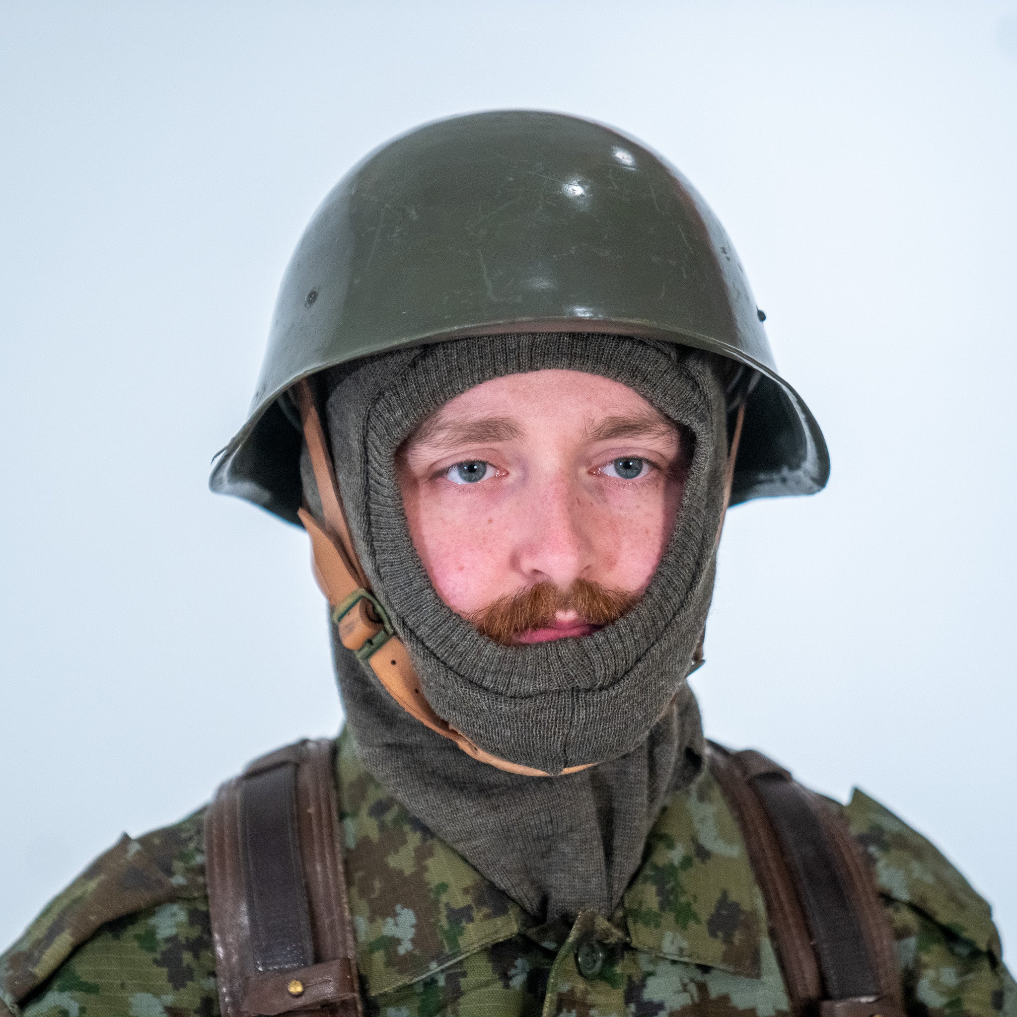 Issued Belgian OD Wool Balaclava