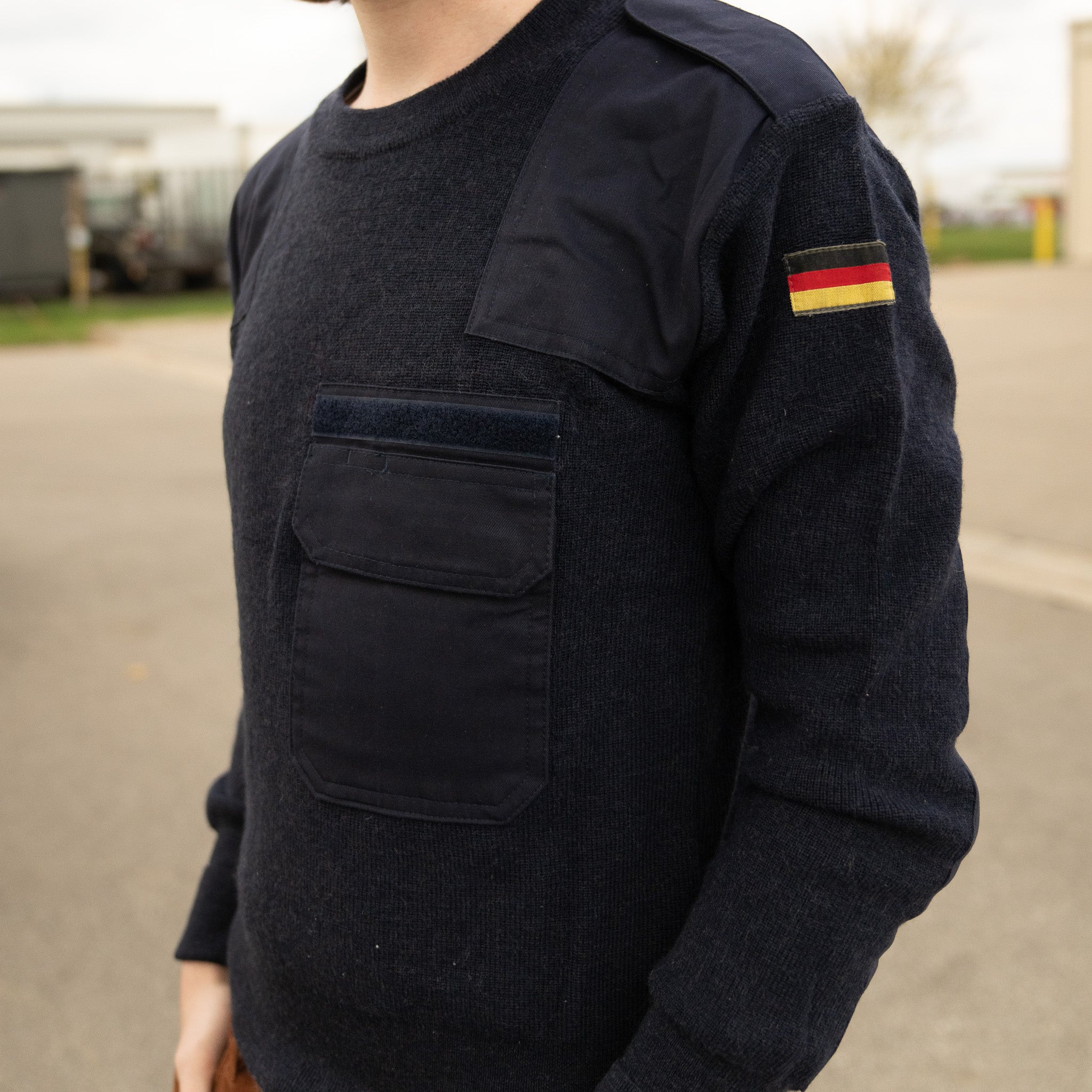 Issued German Blue Commando Sweater