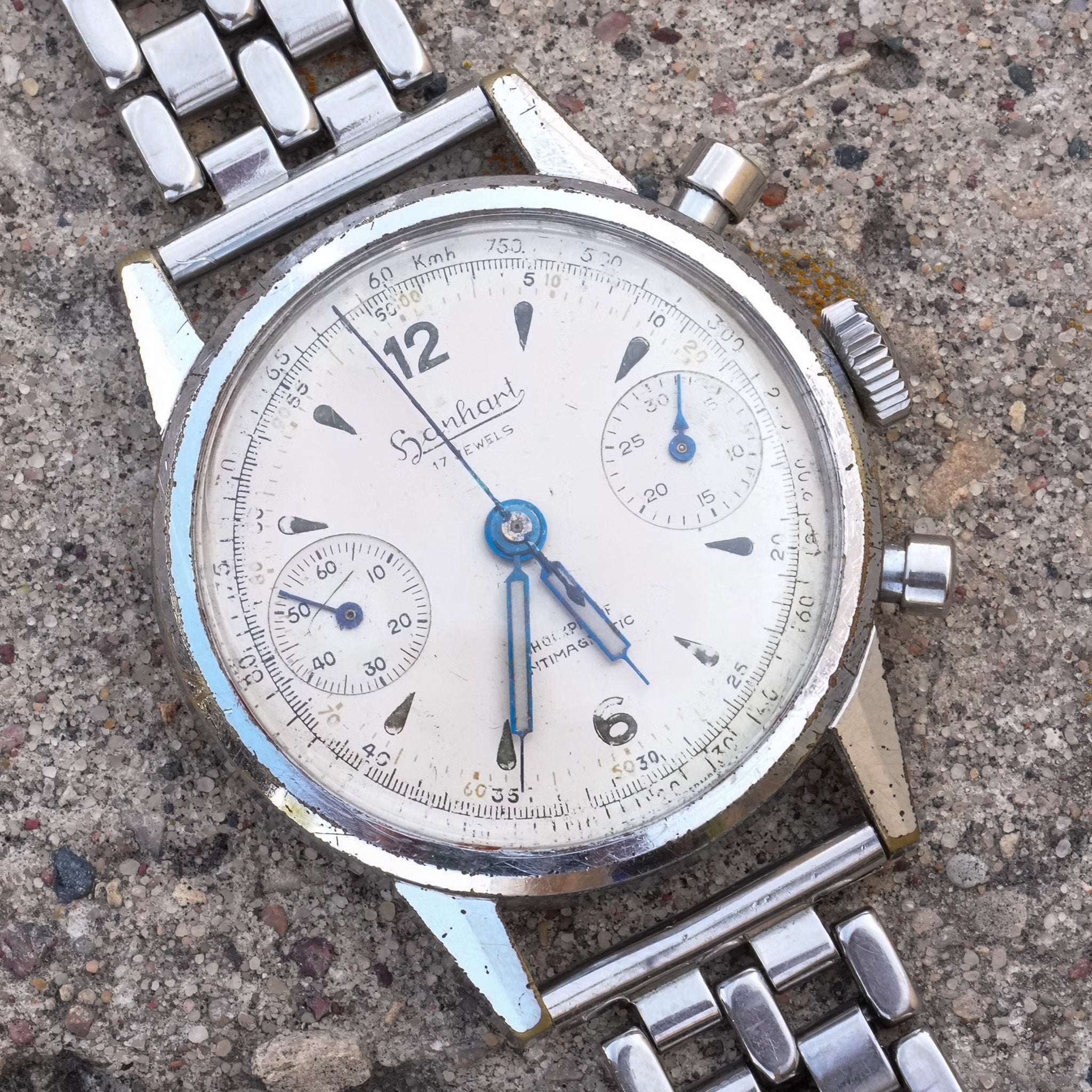 Post-WWII Hanhart Chronograph Watch