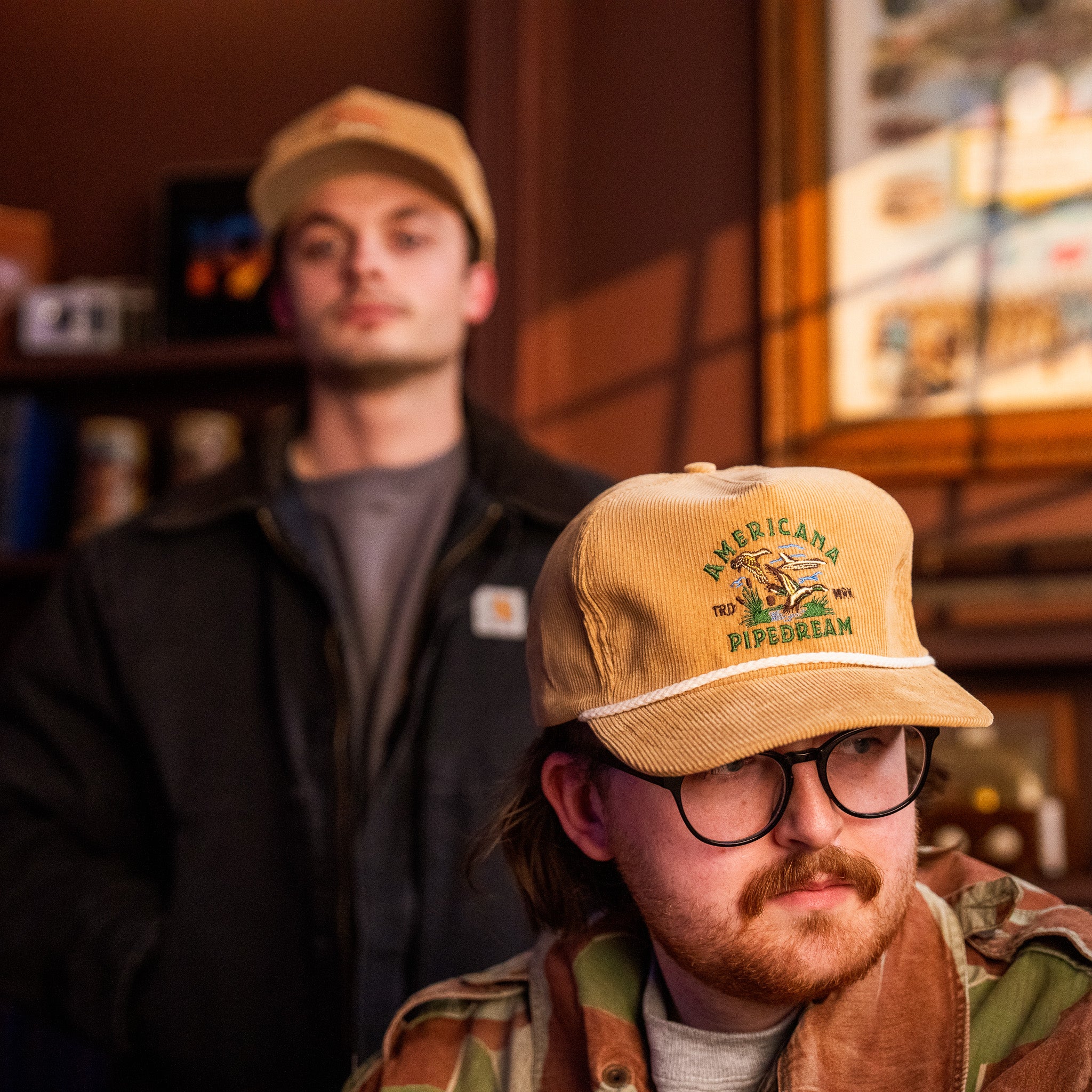 AP Corduroy Snapback Hat