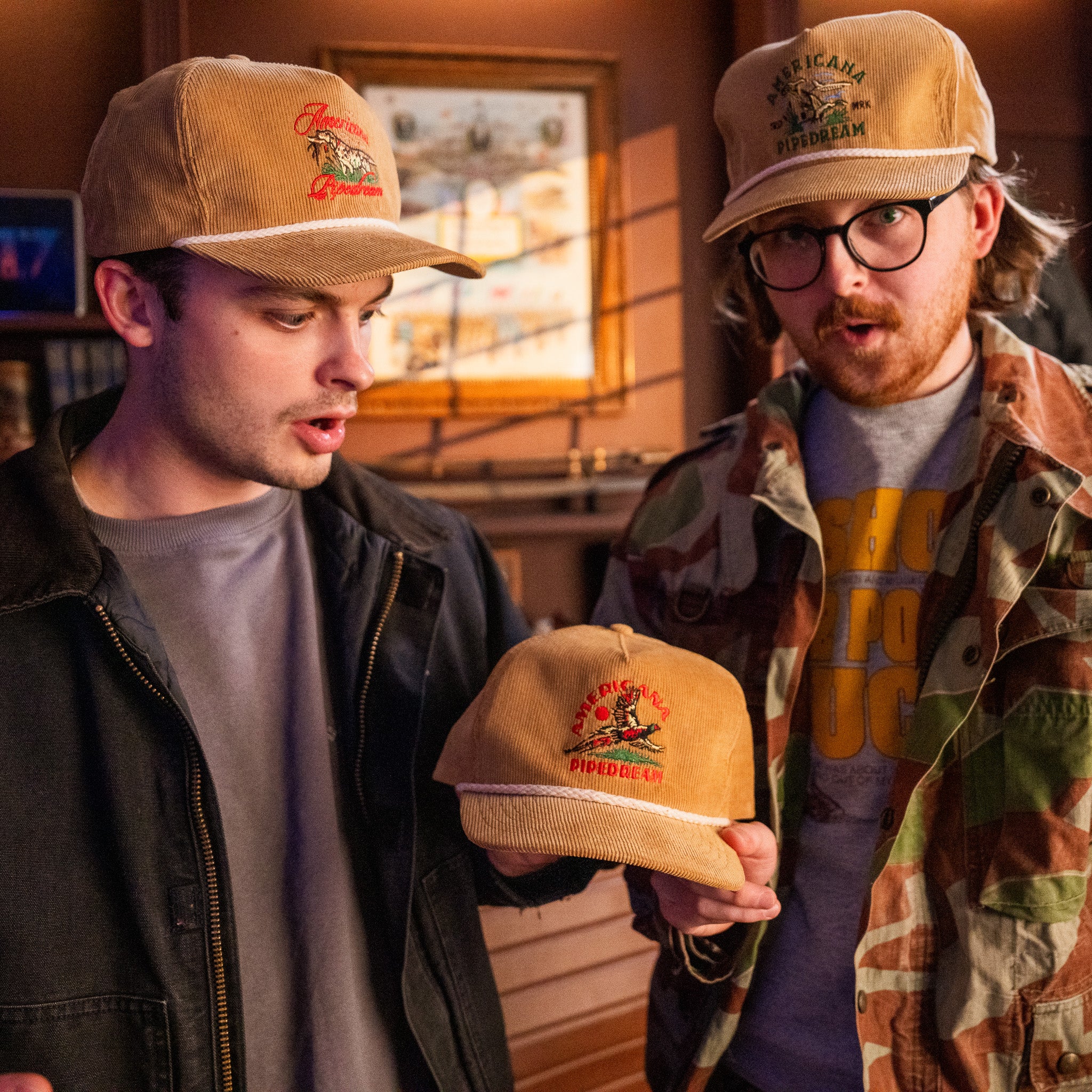 AP Corduroy Snapback Hat