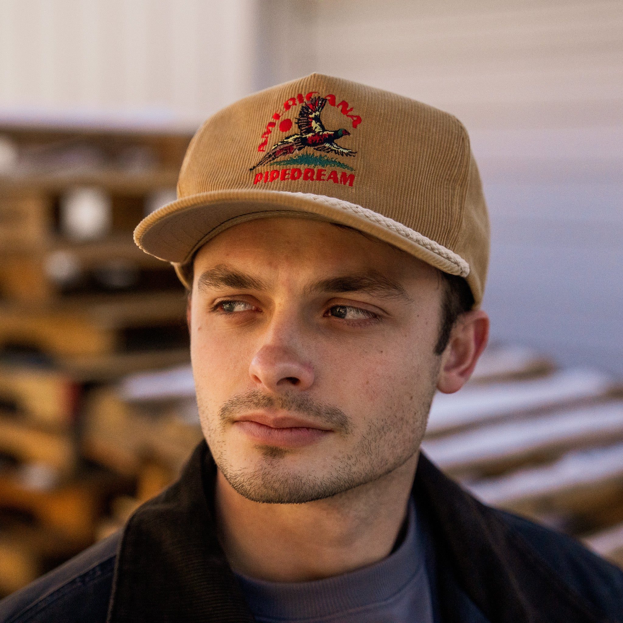 AP Corduroy Snapback Hat