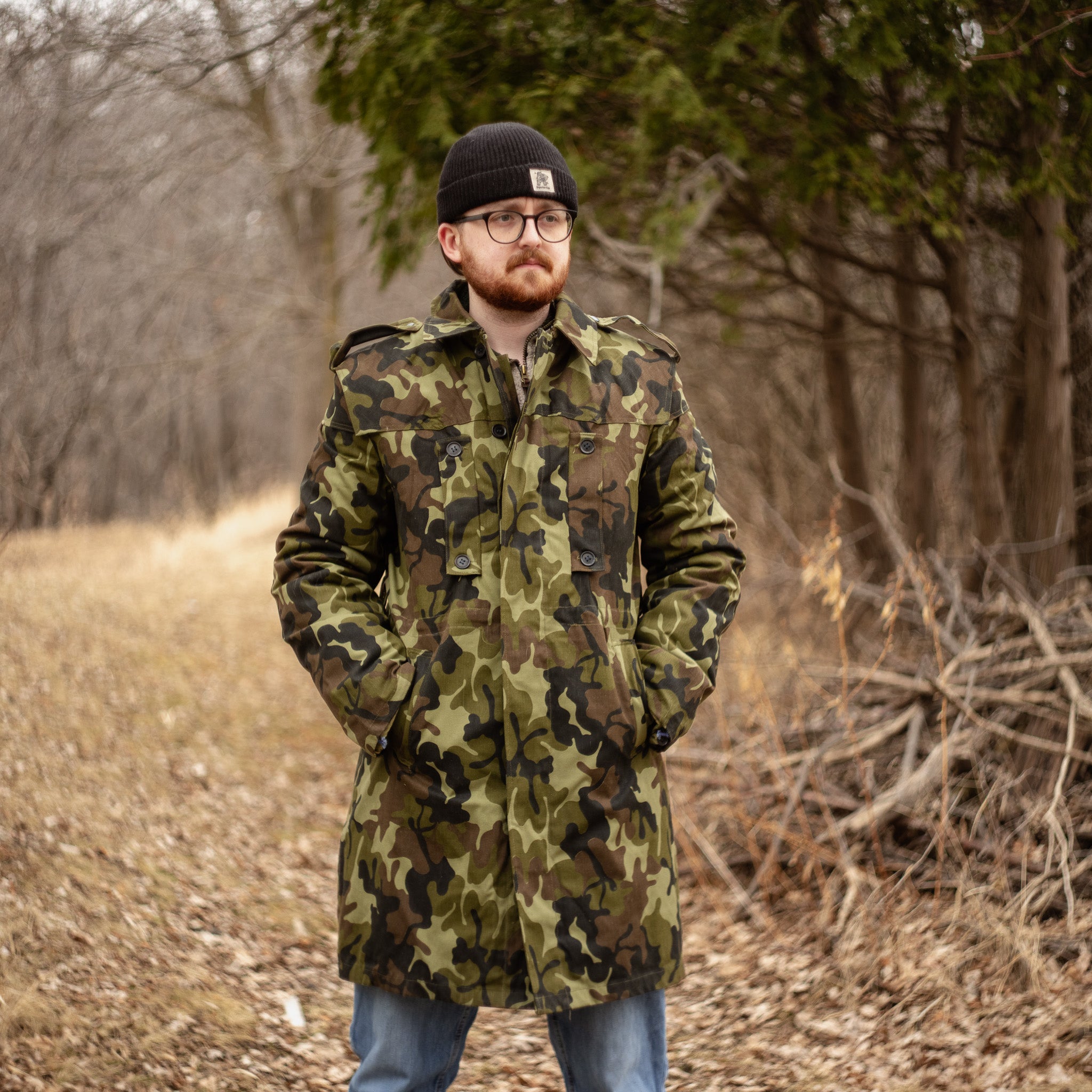 Issued Romanian M1990 Leaf Camouflage Parka w/Liner