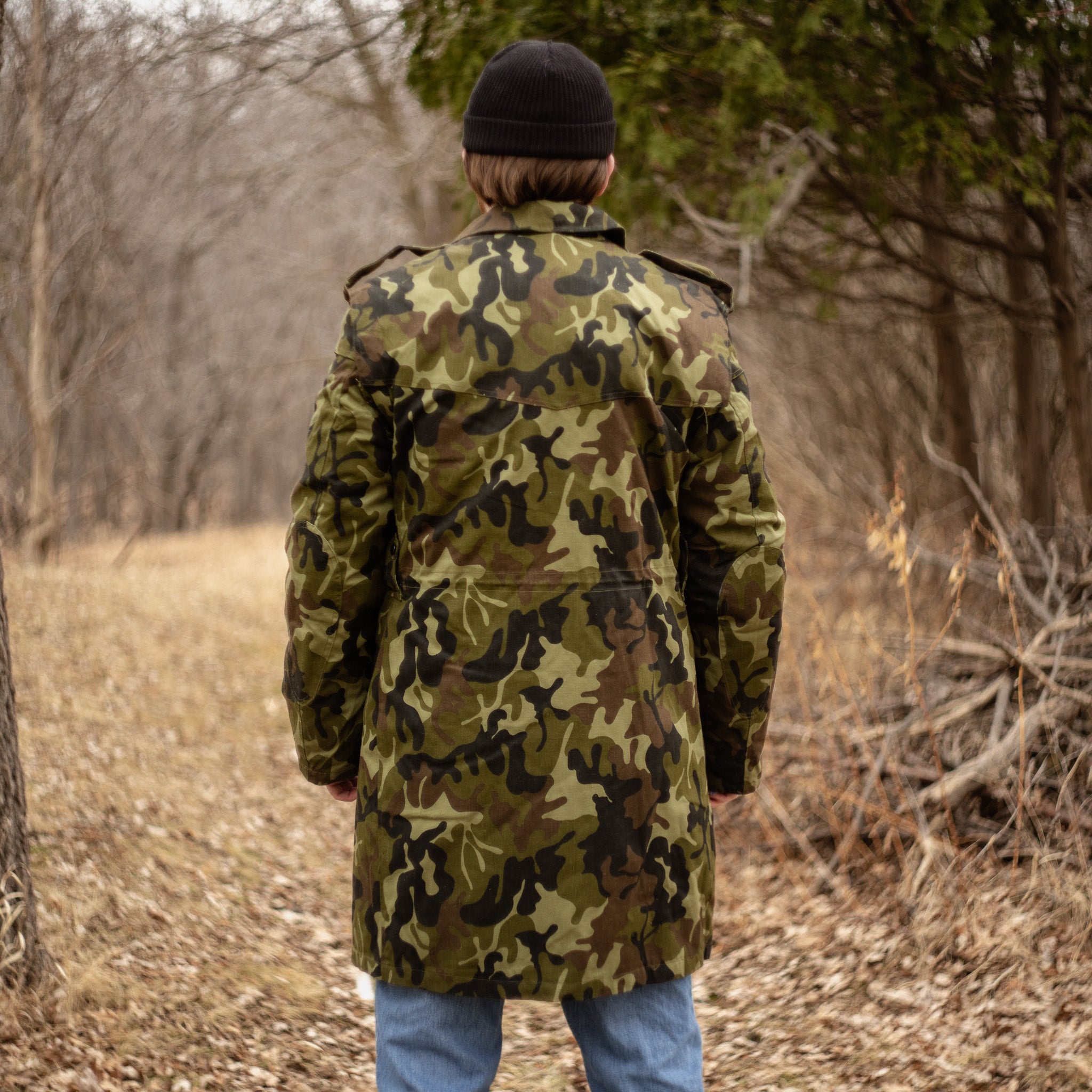 Issued Romanian M1990 Leaf Camouflage Parka w/Liner