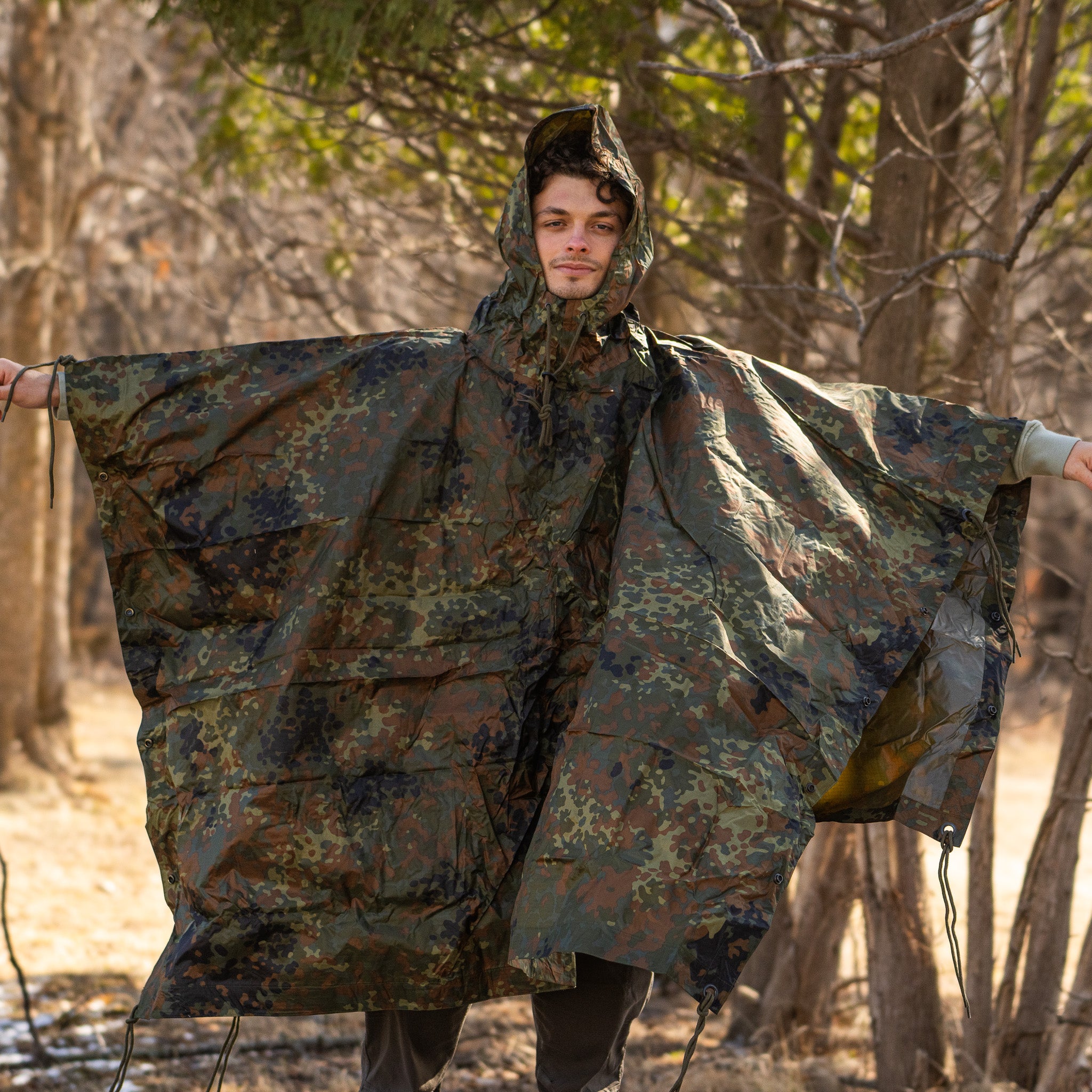 Mil-Tec Flecktarn Rain Poncho