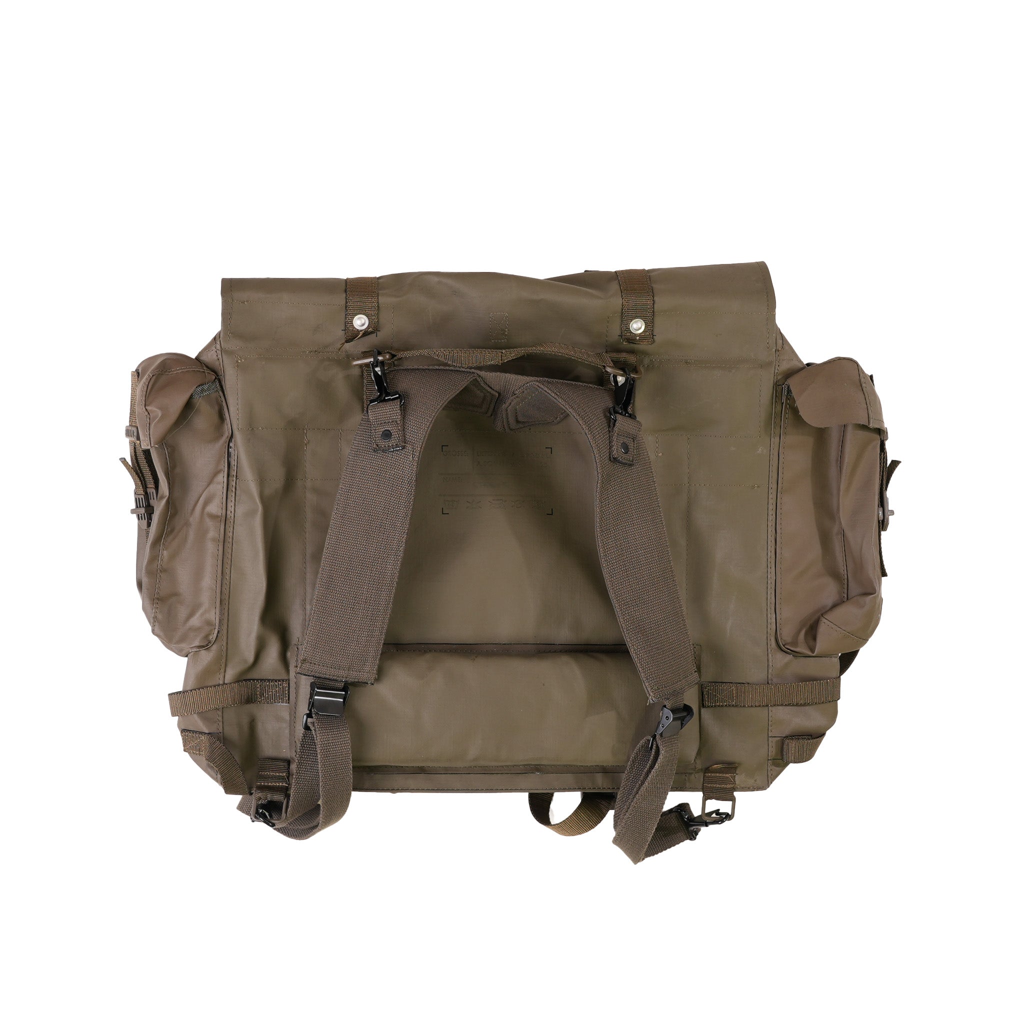 Issued Swiss OD M90 Rubber Rucksack