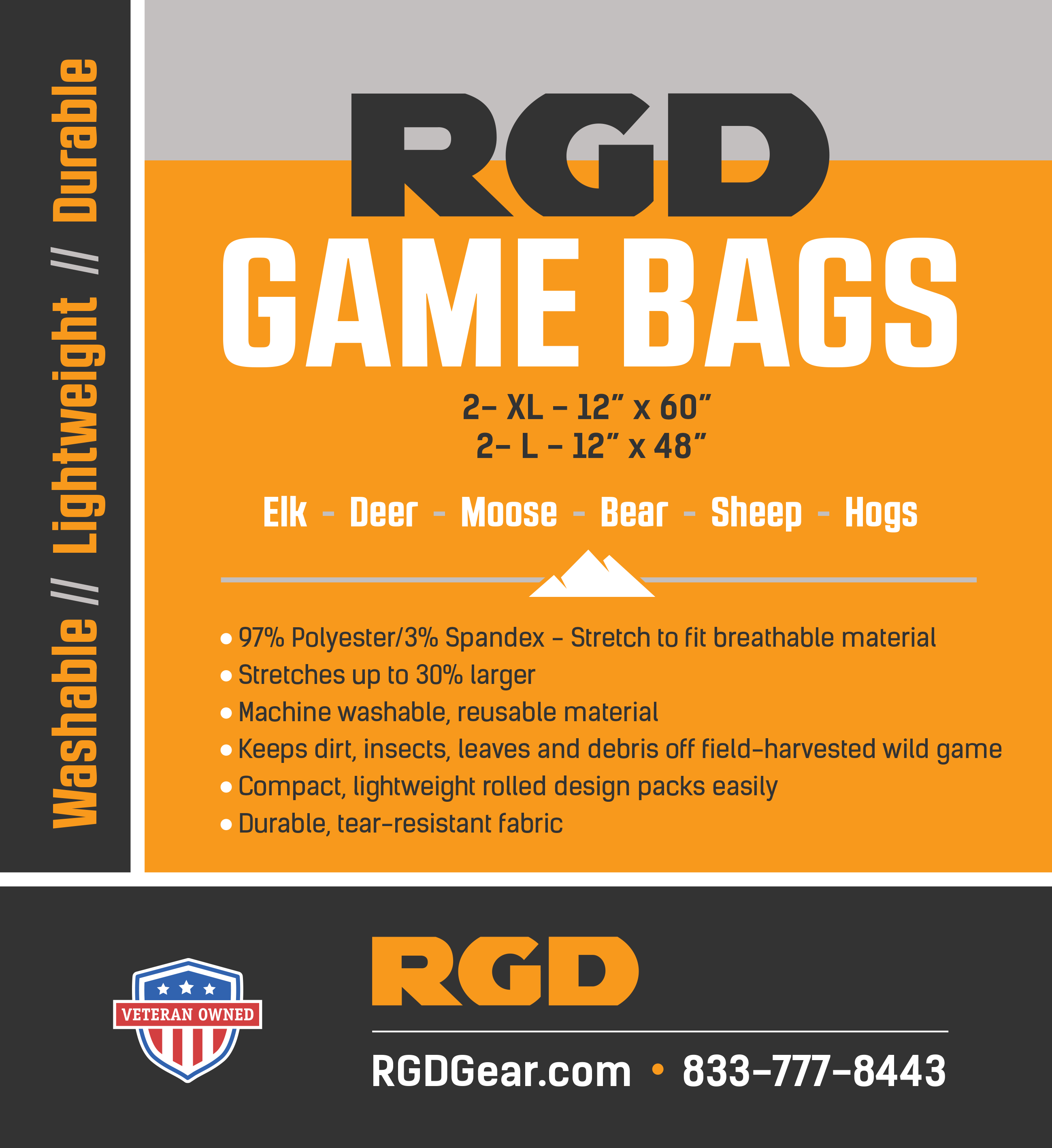 Big Game Packout Game Bags