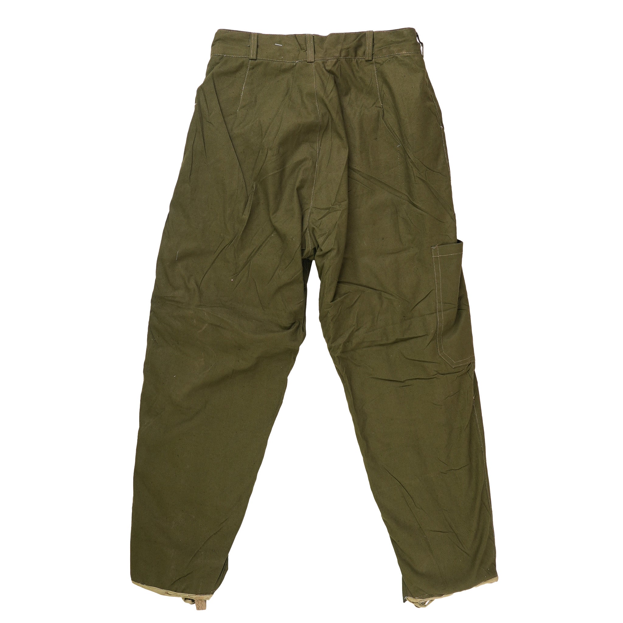 Issued Romanian OD Green Work Pants w/Liner
