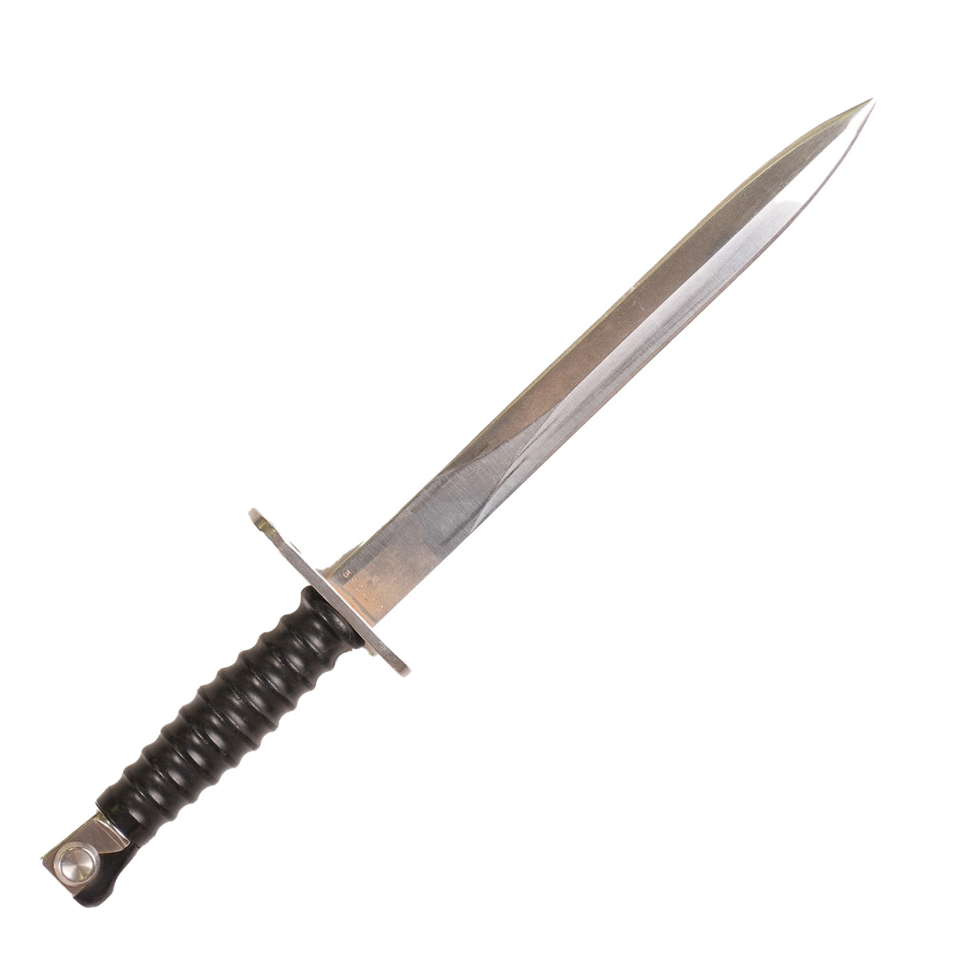 Issued Swiss Black M57 Bayonet W/Scabbard & OD Vinyl Frog