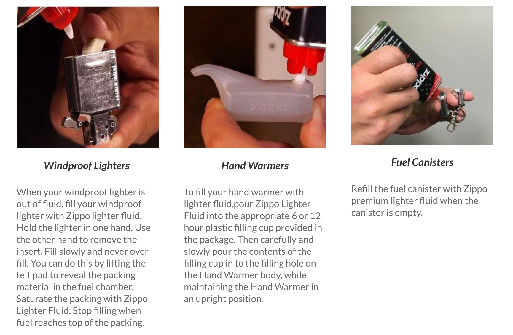 Zippo Lighter All-In-One Kit