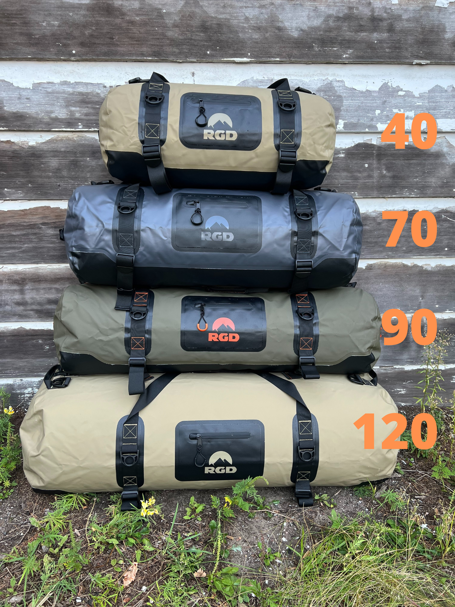 40, 70, 90 & 120 Liter RGD Fully Waterproof Submersible Duffel