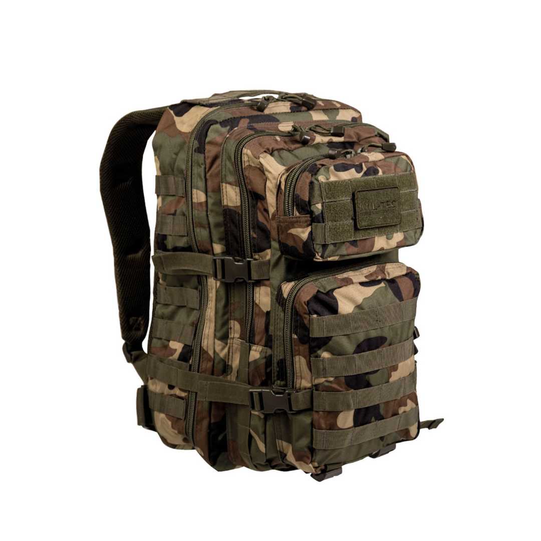 米軍　WOODLAND アサルトパック　US Mil-Tec Woodland Large Assault Pack – Americana Pipedream Apparel