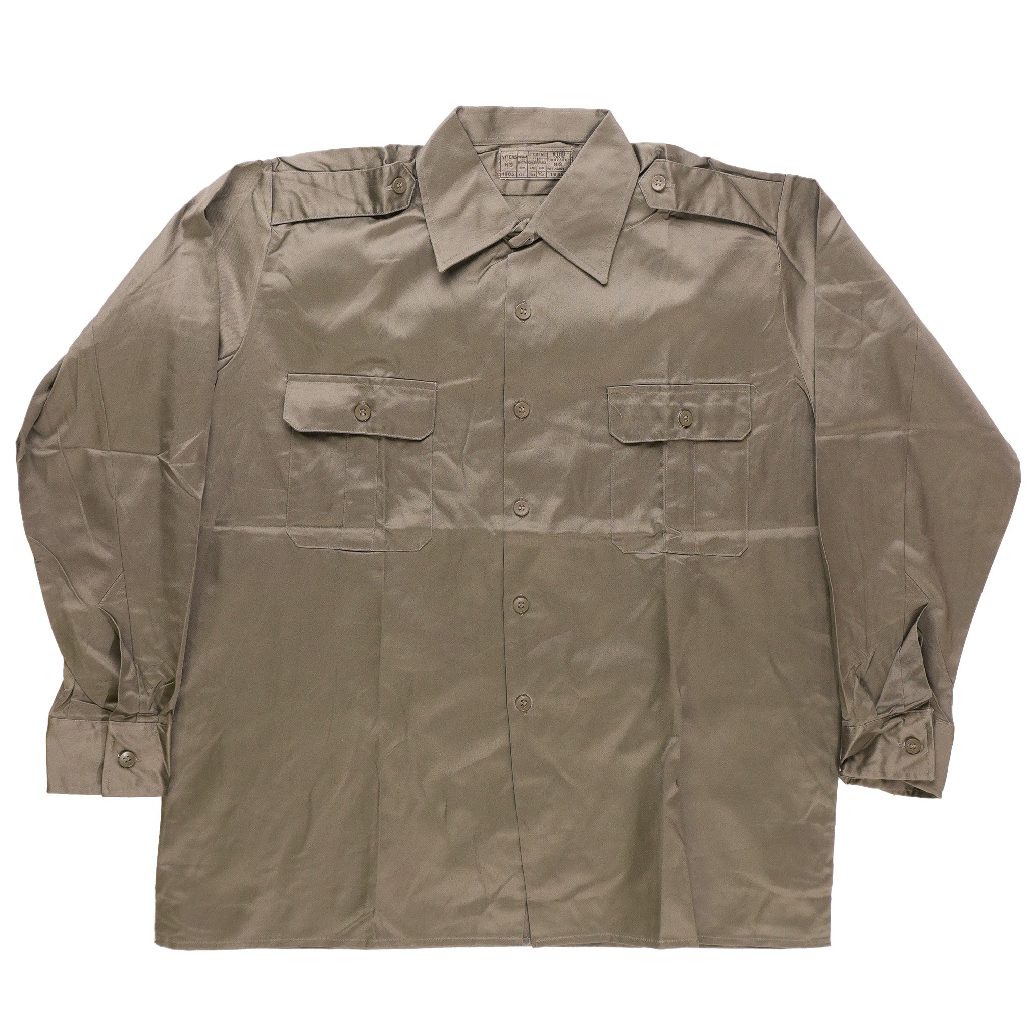 Issued Yugoslav People's Army OD Green Field Shirt