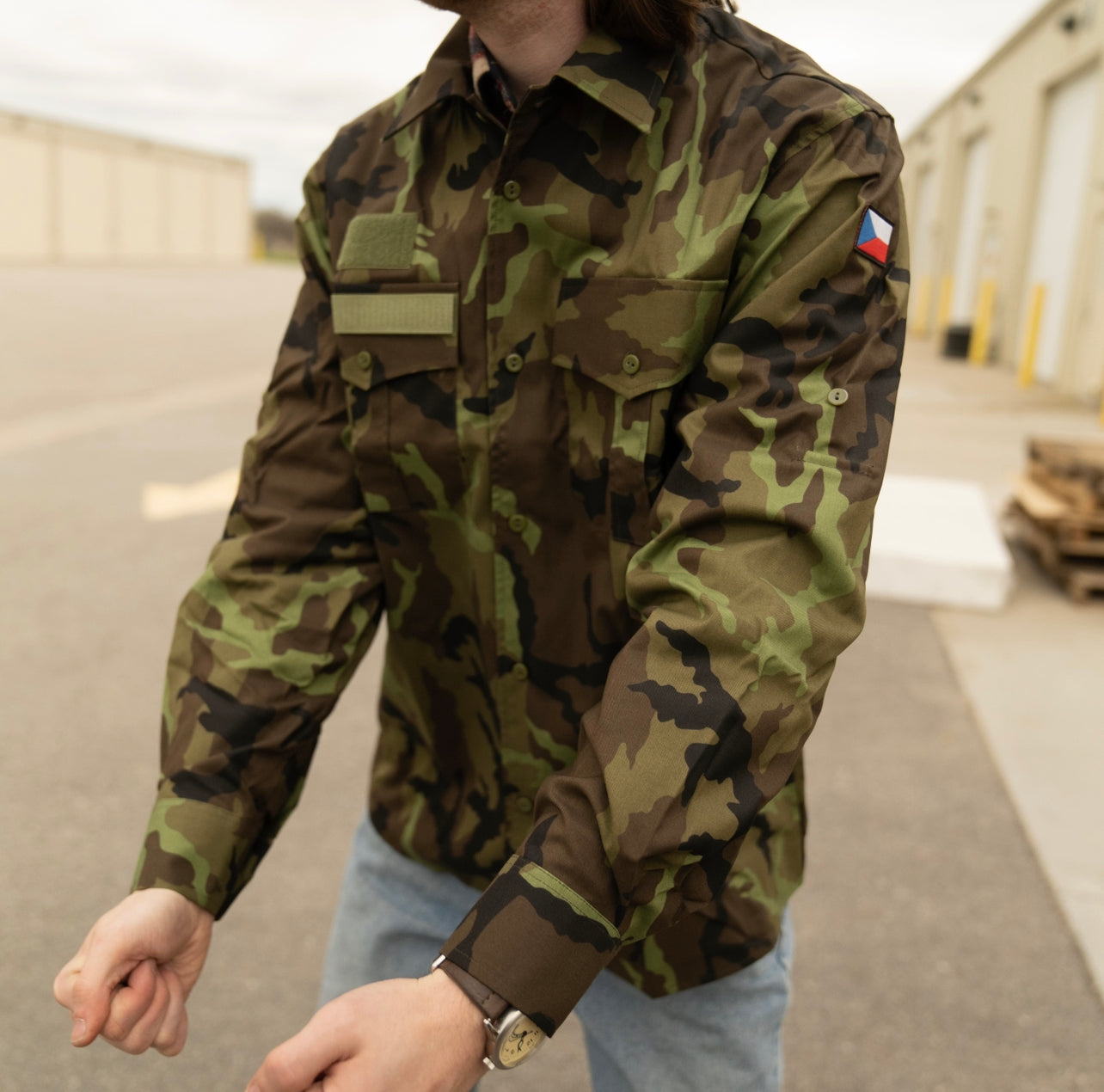 Unissued Czech Vz. 95 "Leaf" Camouflage Field Shirt