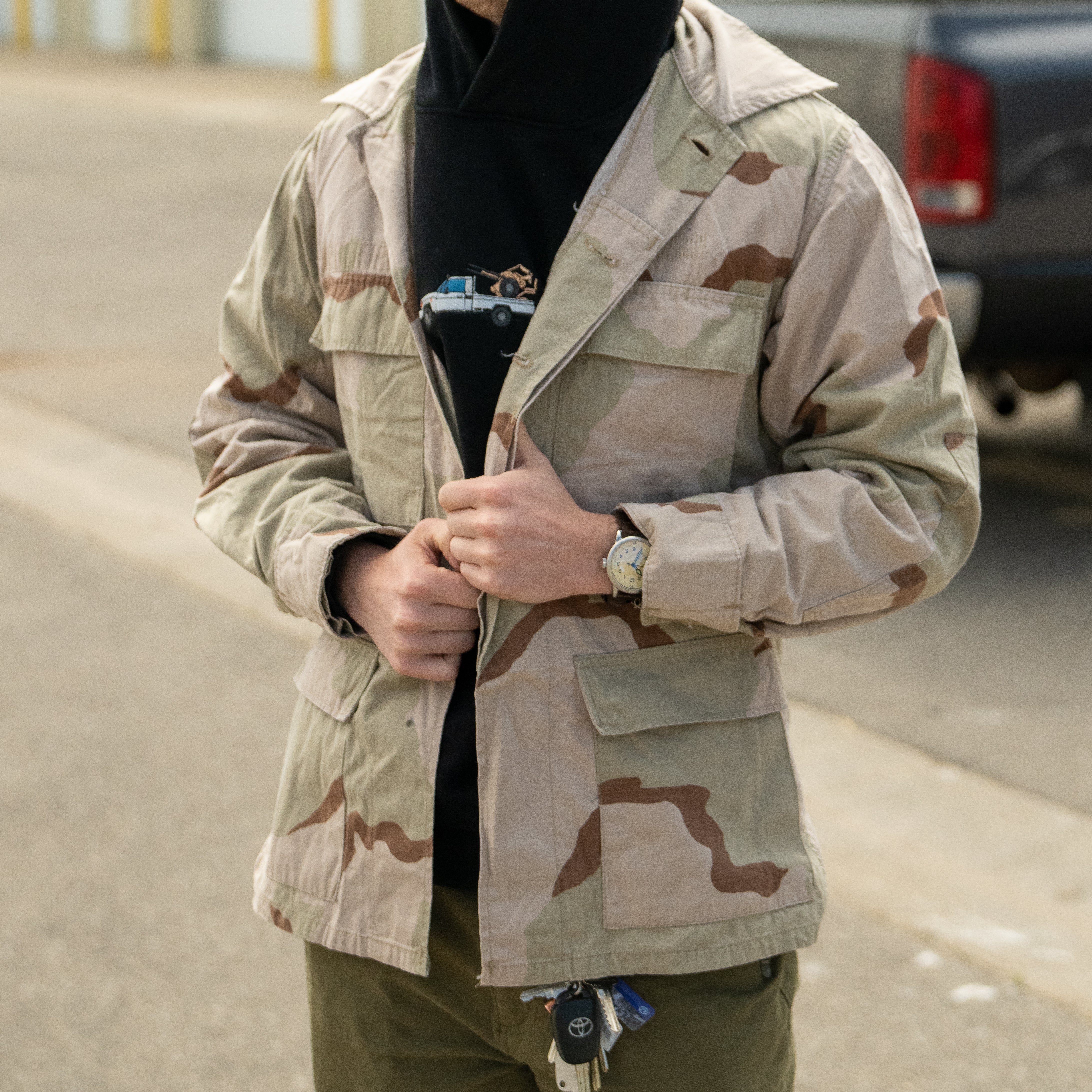 Issued USGI 3-Color Desert Field Shirt