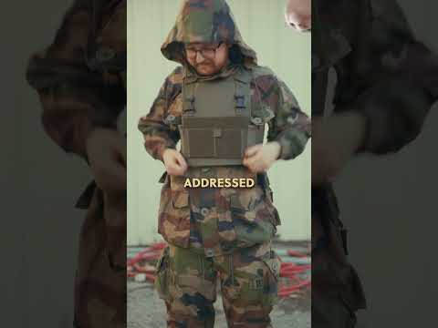 Load video: Unissued French Army CCE Combat Smock w/Elbow Pads