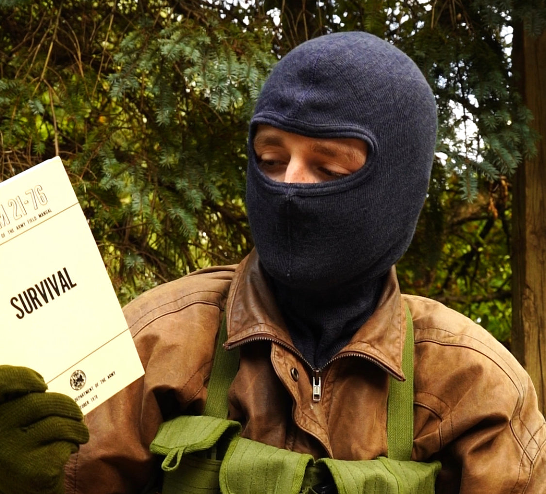 Blue/Grey Belgian Balaclava