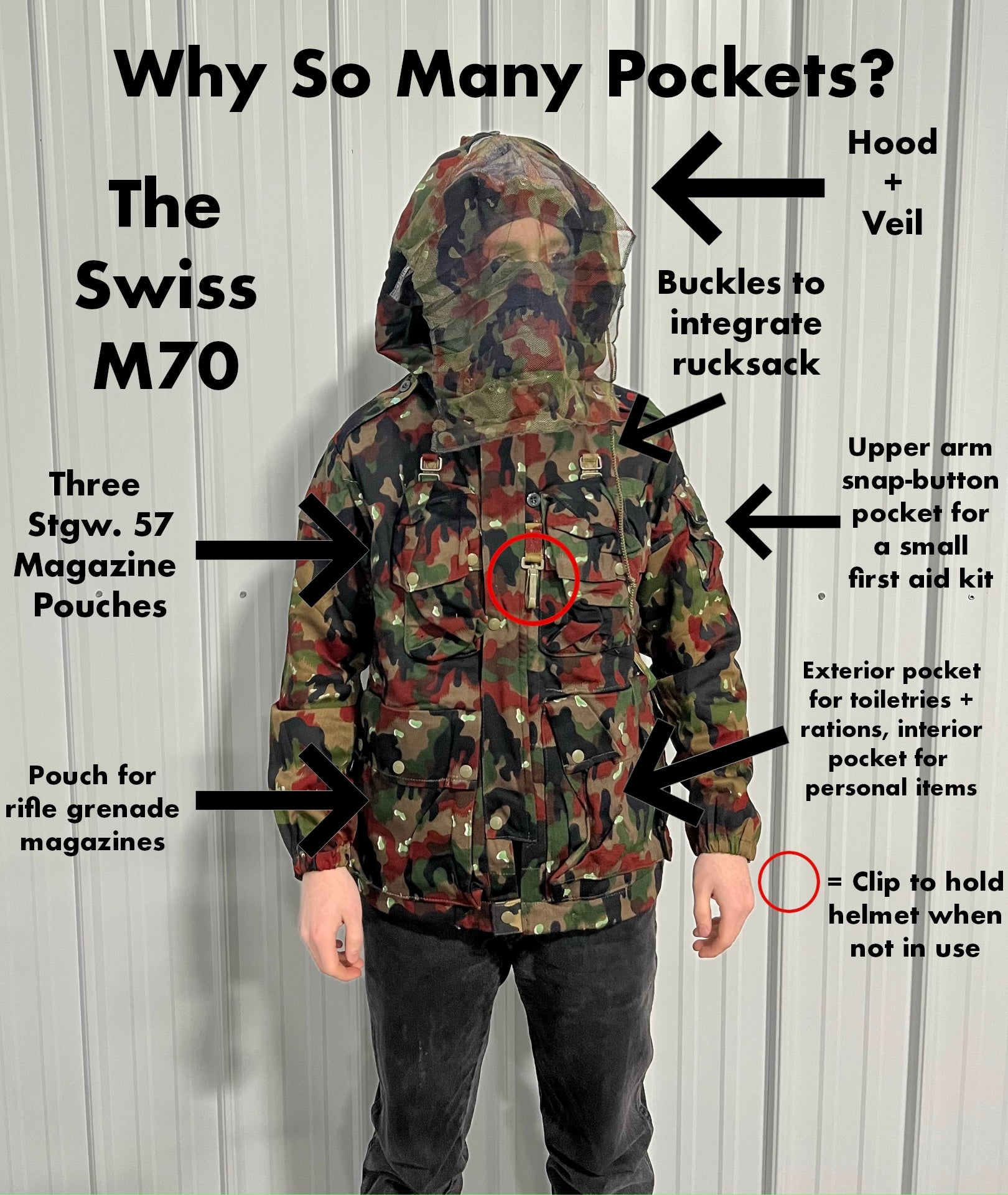 TAZ 57 Alpenflage M61/70 Field Jacket pockets