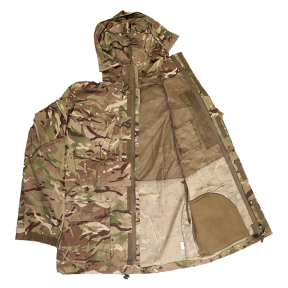 Chaqueta Militar Británica Impermeable - Smock Oliva Térmica Ligera (Usada, Posibles Reparaciones)