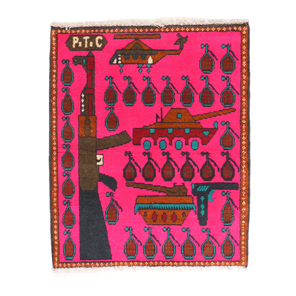 Single AK Pattern Afghan Rug