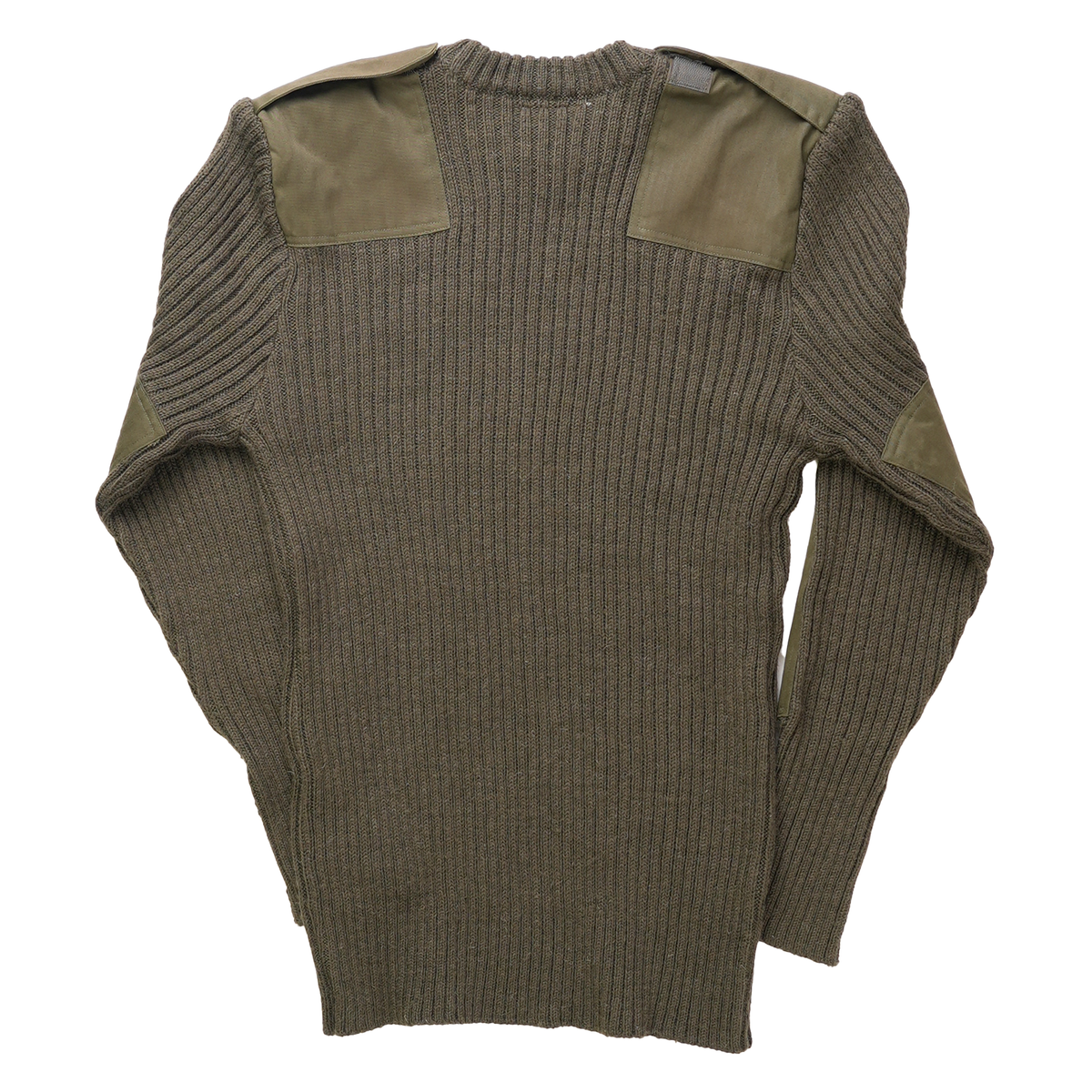 Issued British Army OD Green Wool Commando Sweater