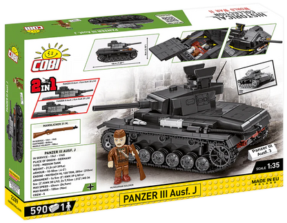 COBI Panzer III Ausf. J Tank : Set #2289