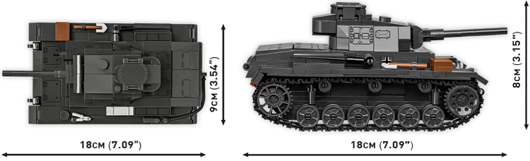 COBI Panzer III Ausf. J Tank : Set #2289