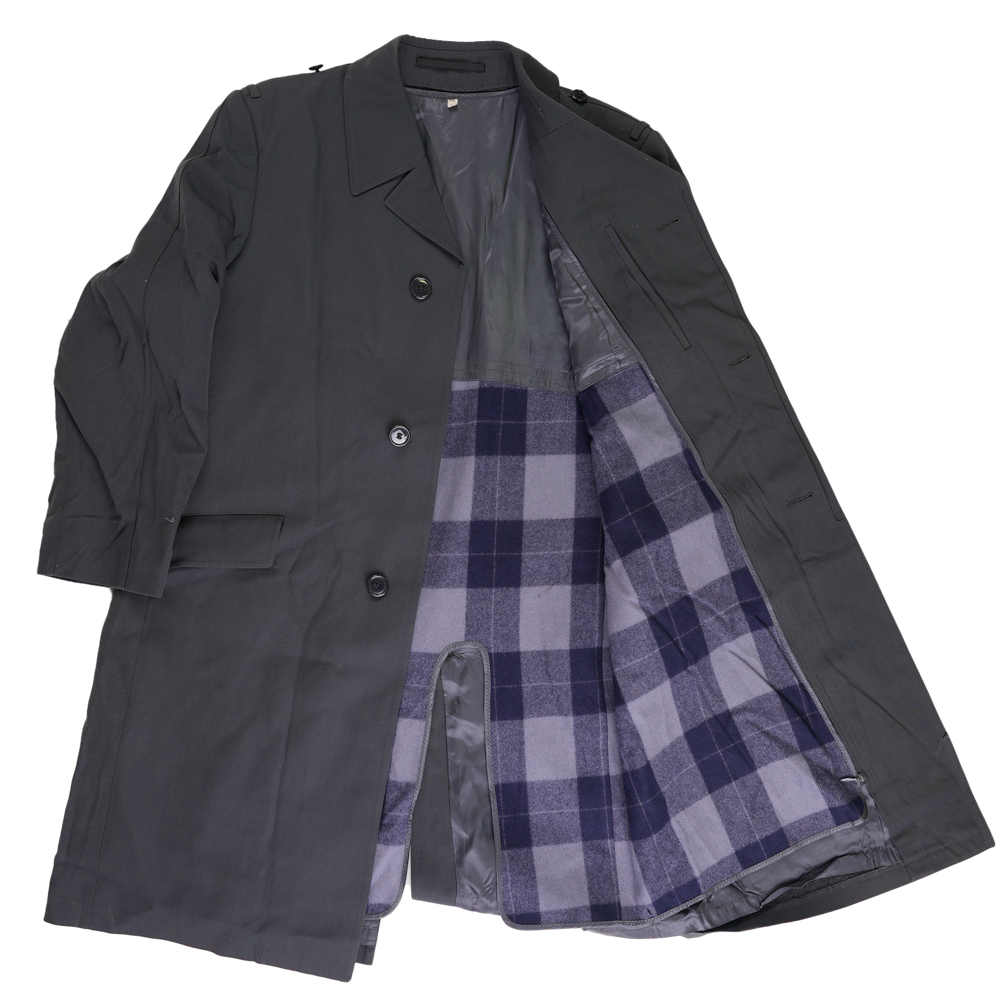 German Single-Breasted Overcoat w/Liner