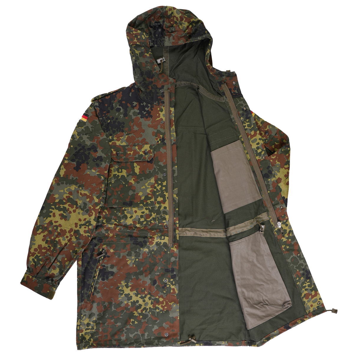 Flecktarn Bundeswehr Parka Neu Feldjacke Bundeswehr Jacke
