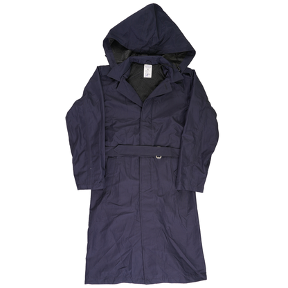 Unissued Romanian Waterproof Trenchcoat w/ Waist Belt & Hood