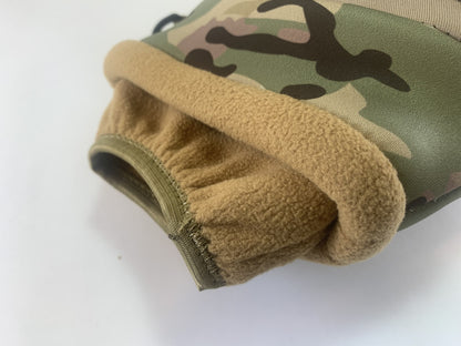 RUGID Hand Warmer Muff - Neoprene Waterproof & Windproof with Waist, Belt Loop or Neck Strap - Mountain Camo