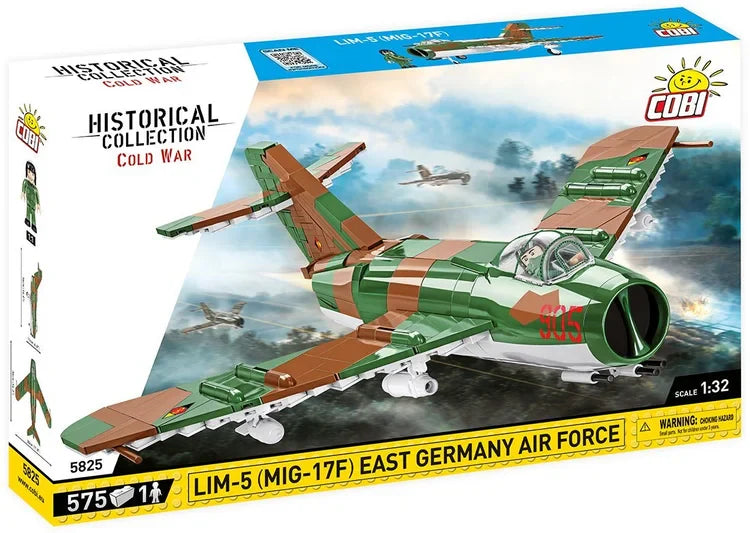 COBI LIM-5 (MIG-17F) East Germany Air Force Jet: Set #5825