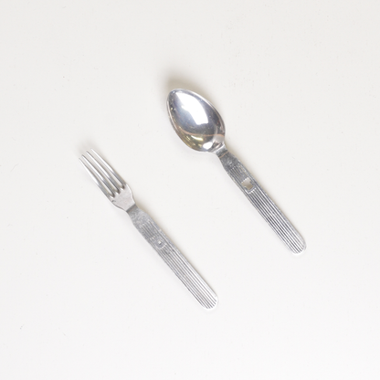 Unissued East German Army Fork & Spoon Set