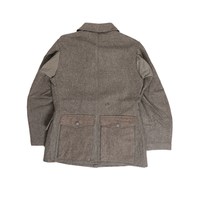 Rear view of Swedish wool field jackets with two rear pockets